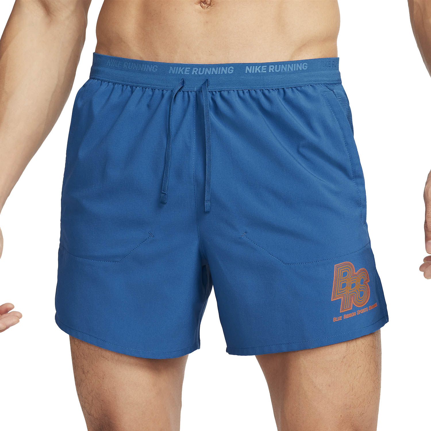 Nike Stride Energy 5in Shorts - Court Blue/Safety Orange