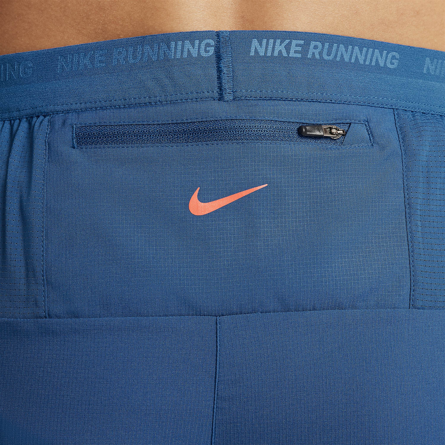 Nike Stride Energy 5in Pantaloncini - Court Blue/Safety Orange