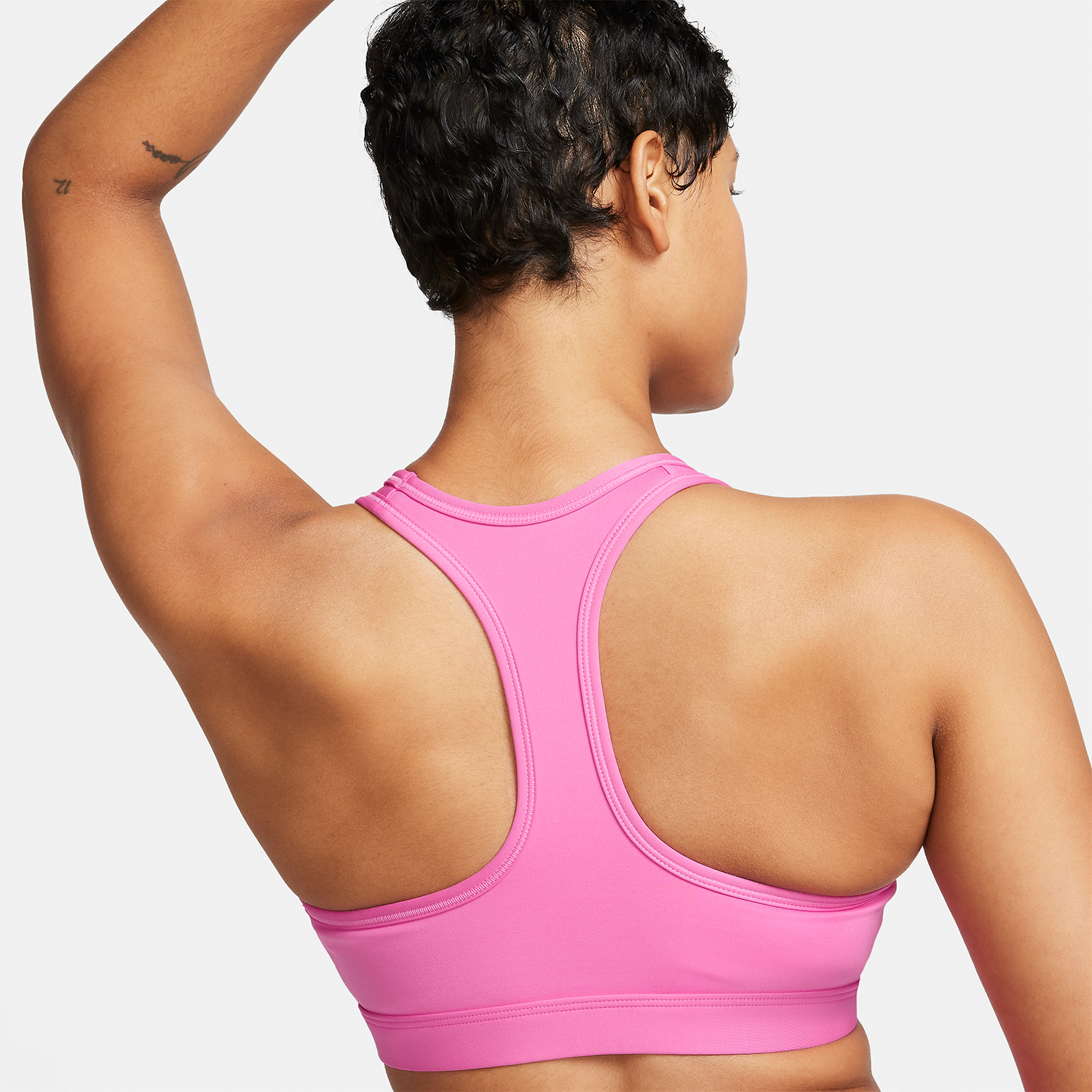 Nike Swoosh Dri-FIT Women's Sports Bra - Playful Pink/White