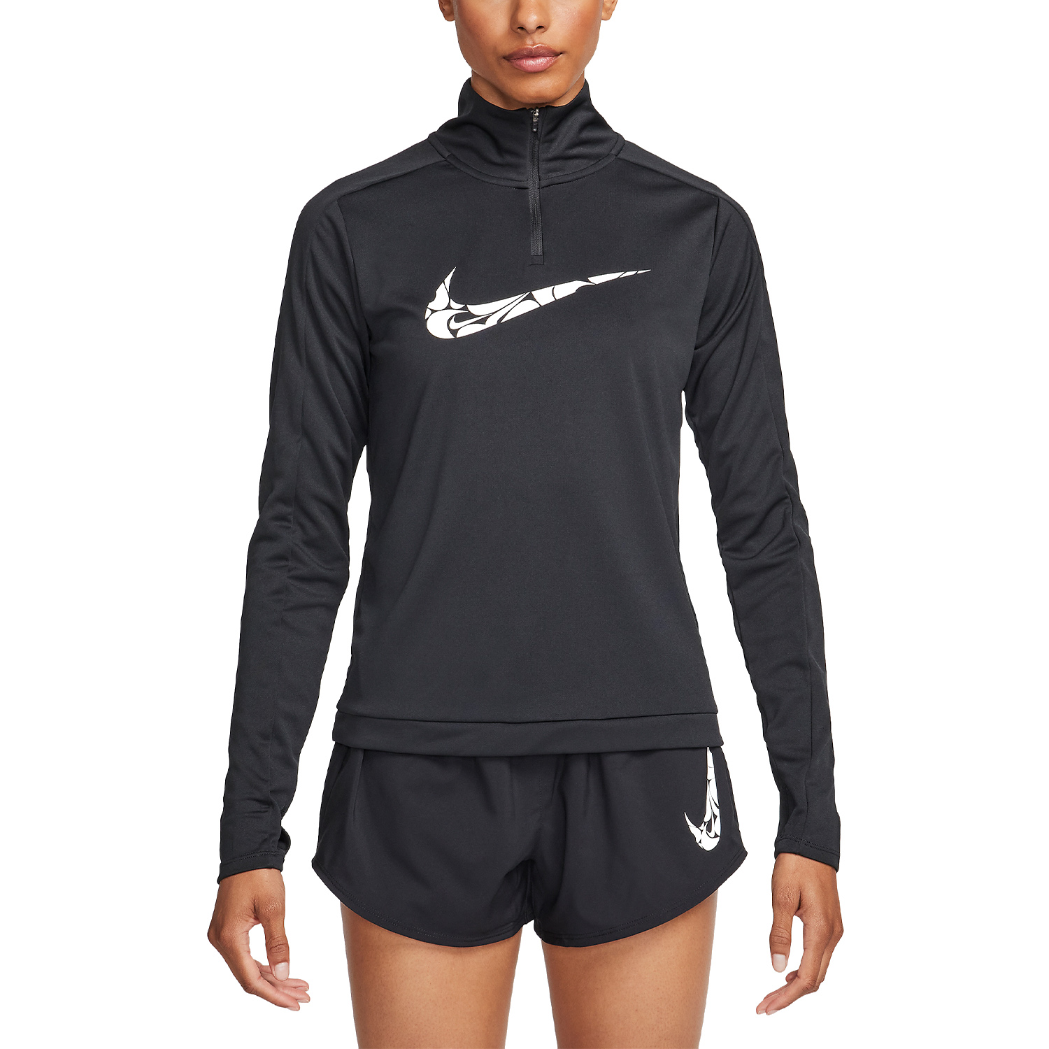 Nike Swoosh Camisa - Black/White