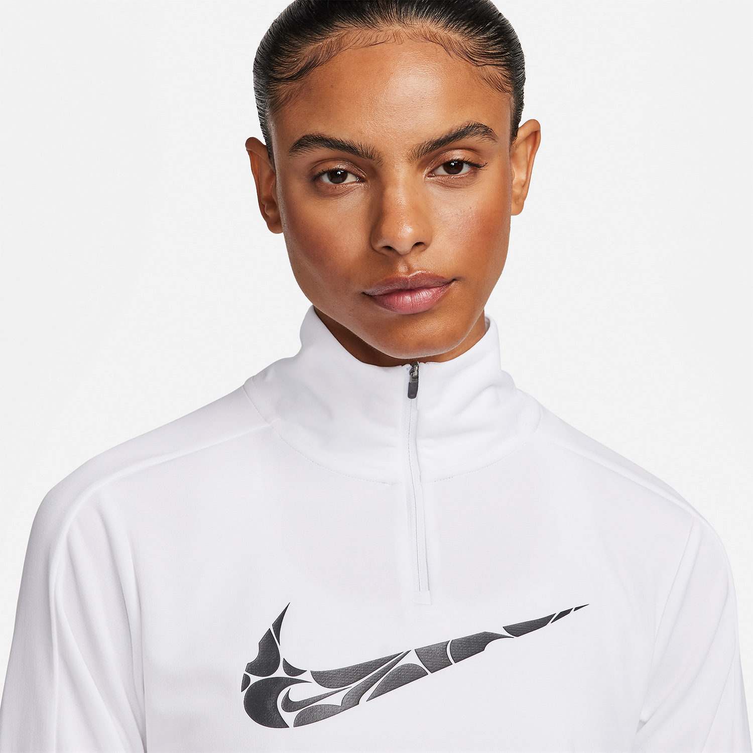 Nike Swoosh Camisa - White/Black