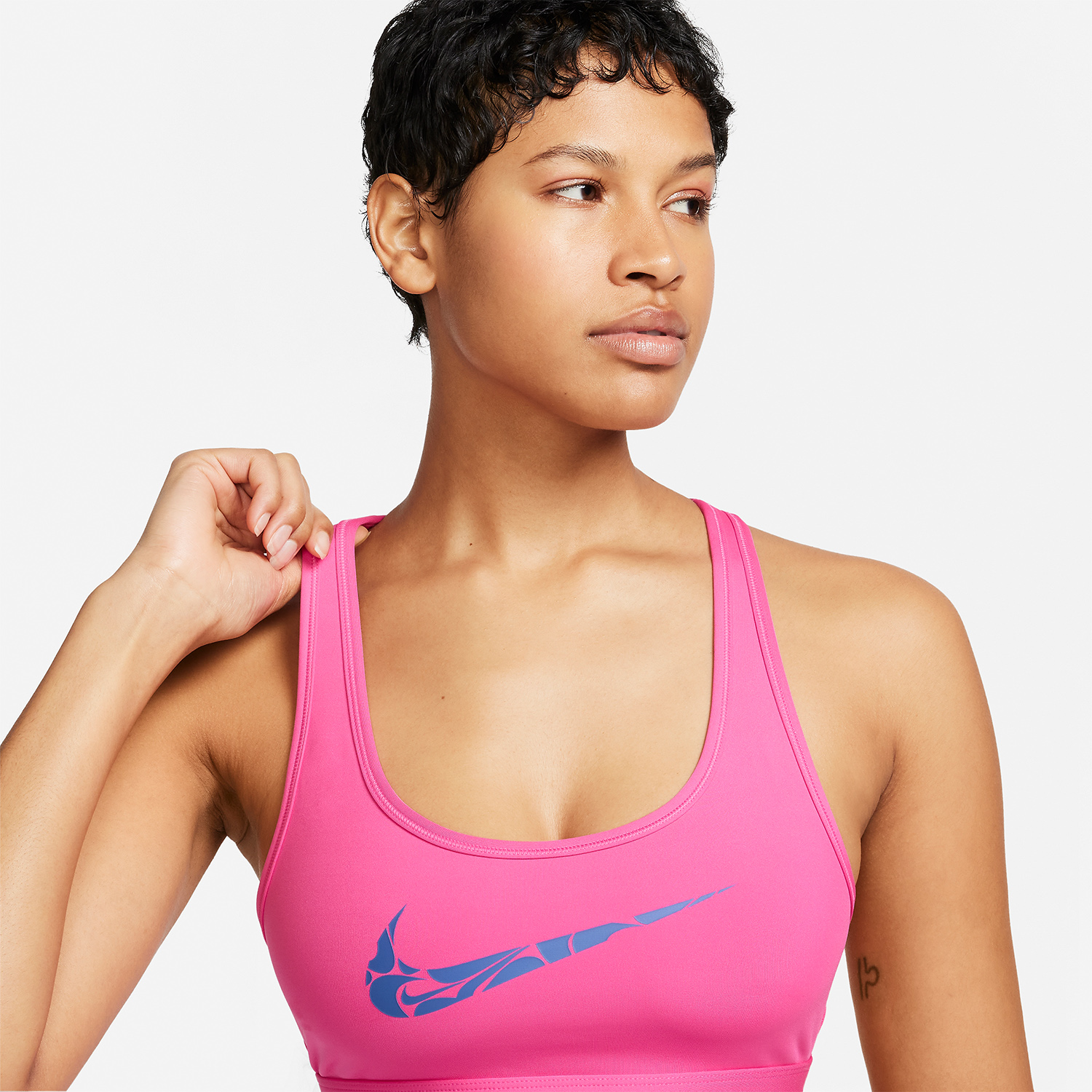 Nike Swoosh Reggiseno Sportivo - Alchemy Pink/Hyper Royal