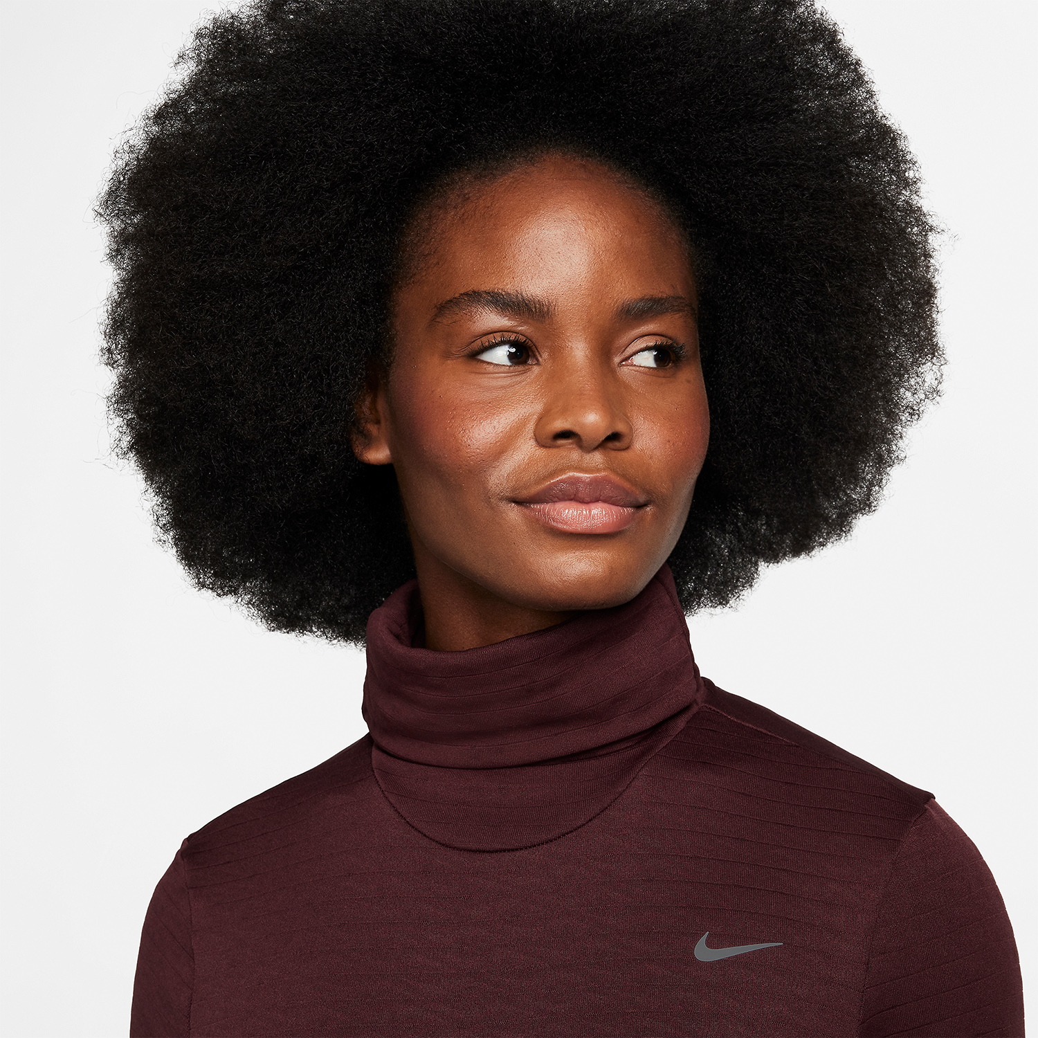 Nike Therma-FIT Element Swift Shirt - Burgundy Crush/Reflective Silver