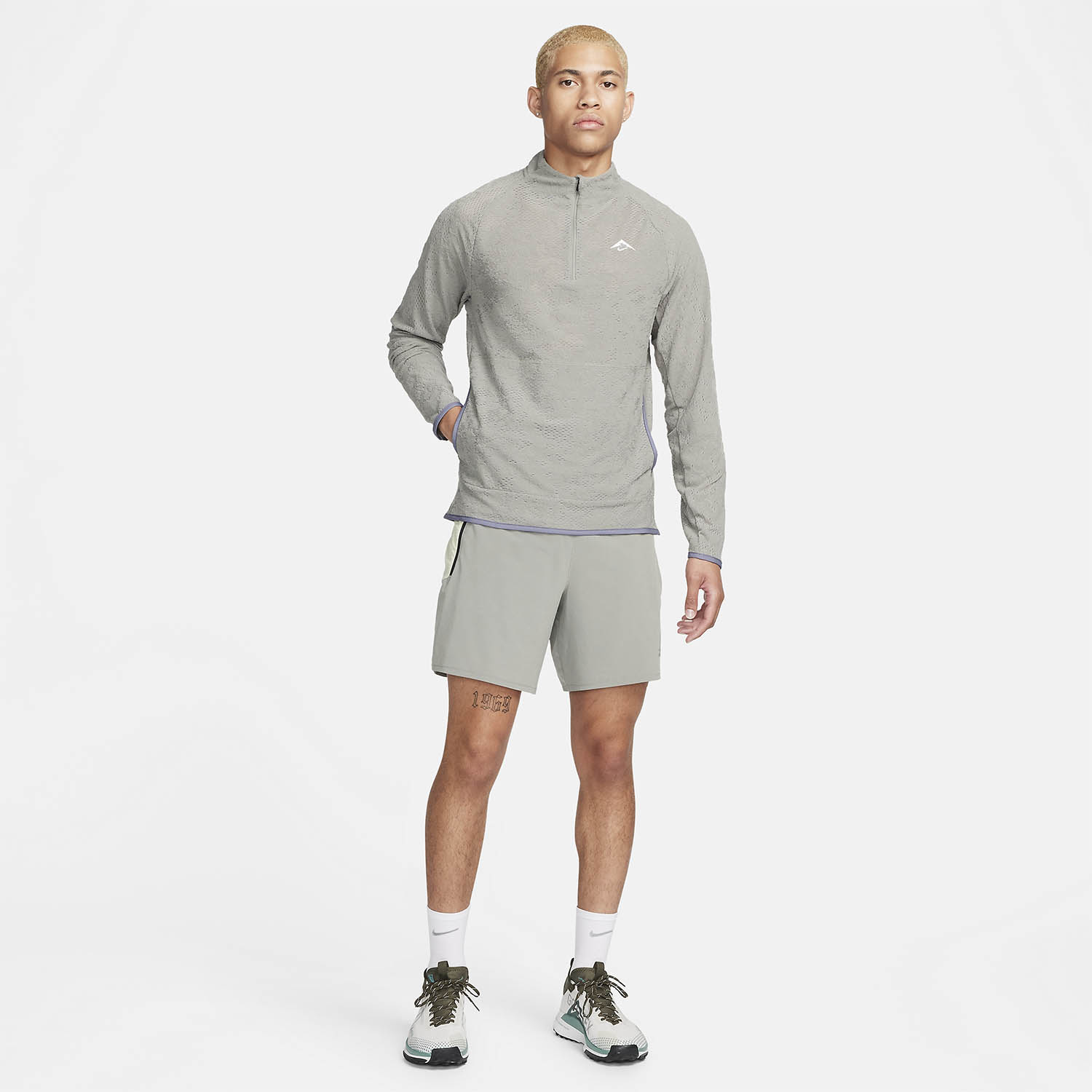 Nike Trail Shirt - Dark Stucco/Summit White