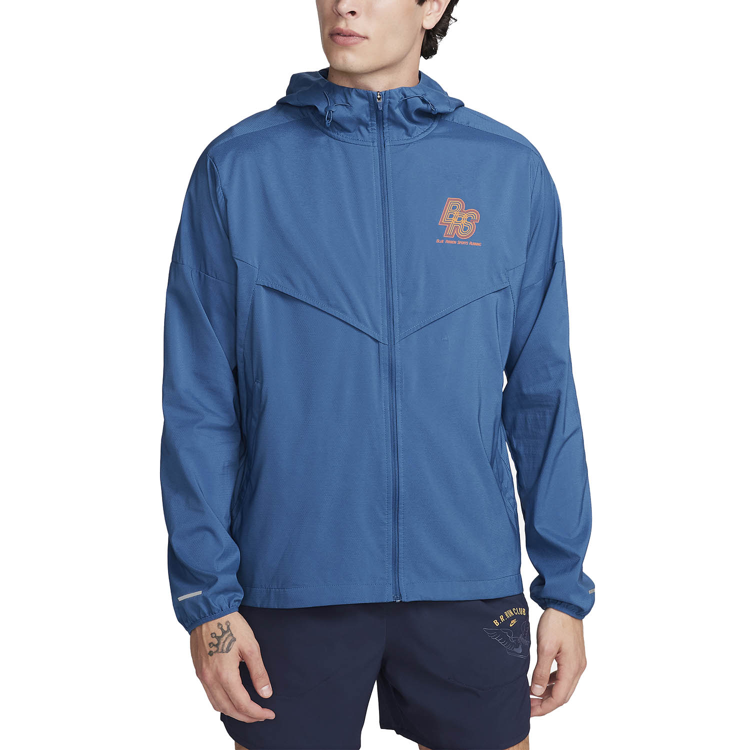 Nike Windrunner Energy Repel BRS Giacca - Court Blue/Safety Orange