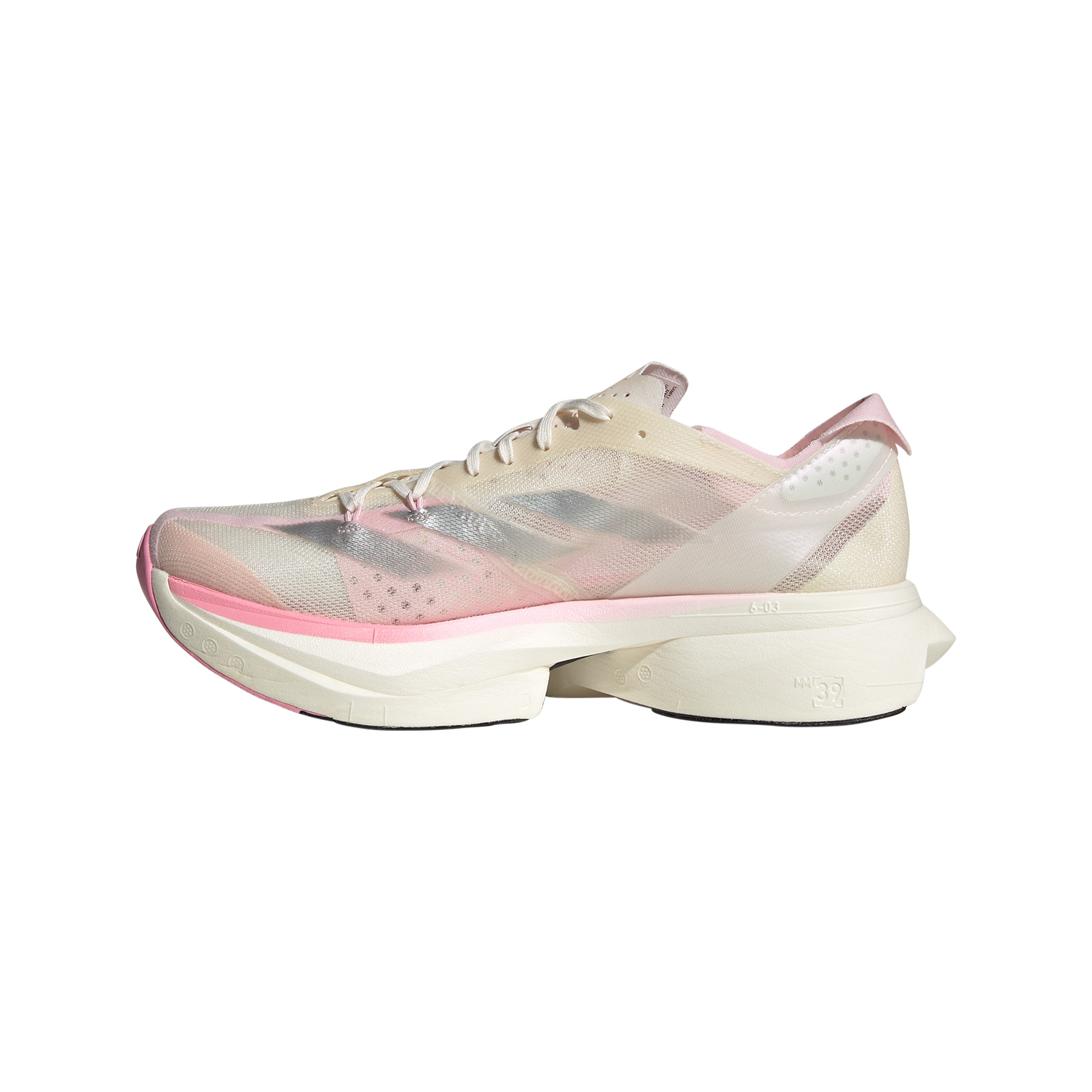 adidas Adizero Adios Pro 3 - Cloud White/Silver Metallic/Cloud Pink