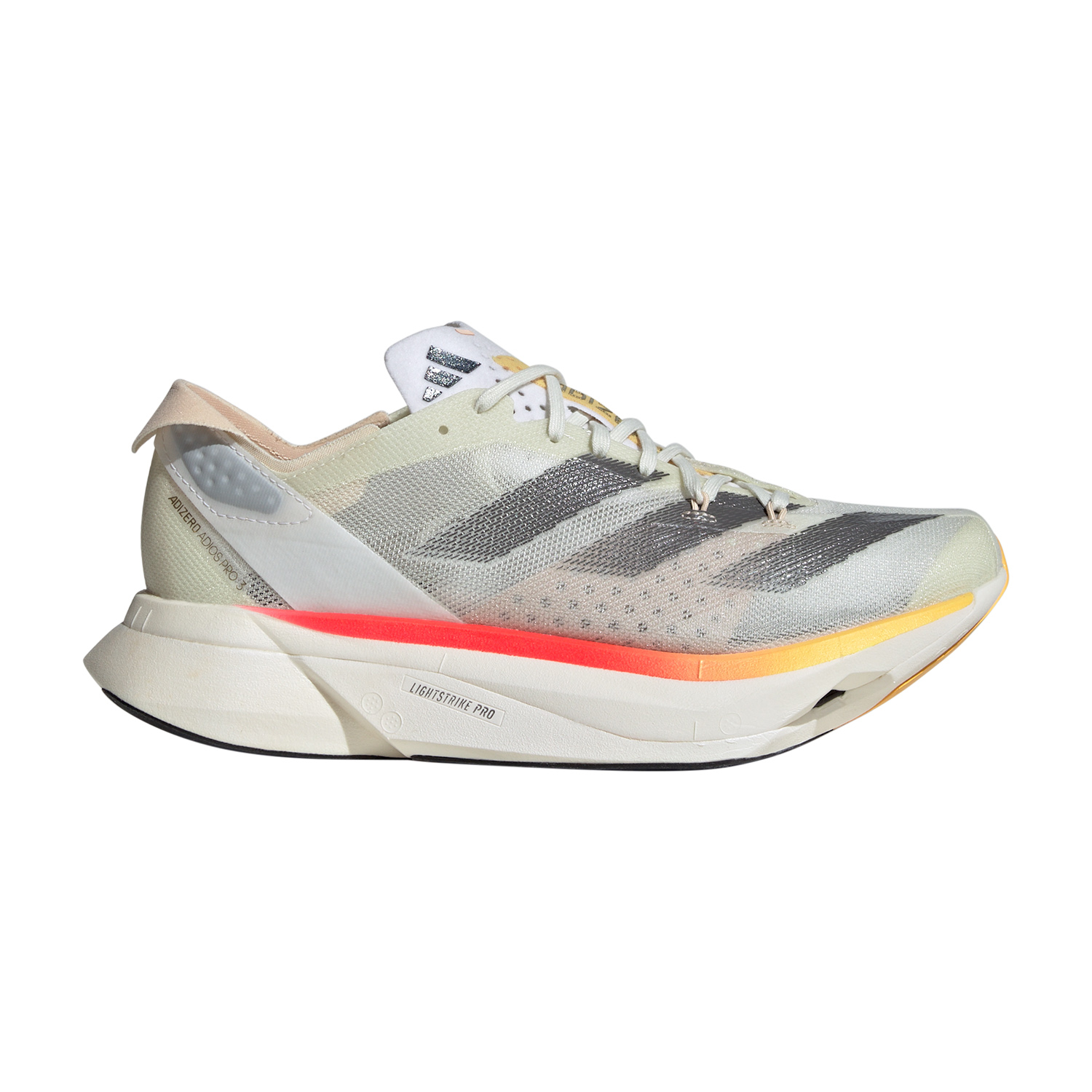 adidas Adizero Adios Pro 3 - Ivory/Iron Metallic/Crystal Sand