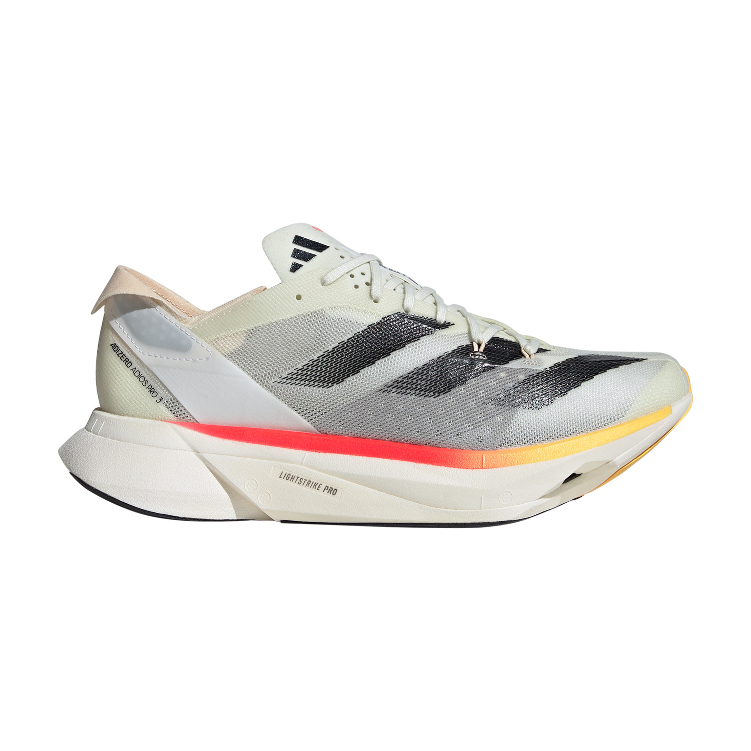 adidas adizero Adios Pro 3 - Ivory/Core Black/Crysan