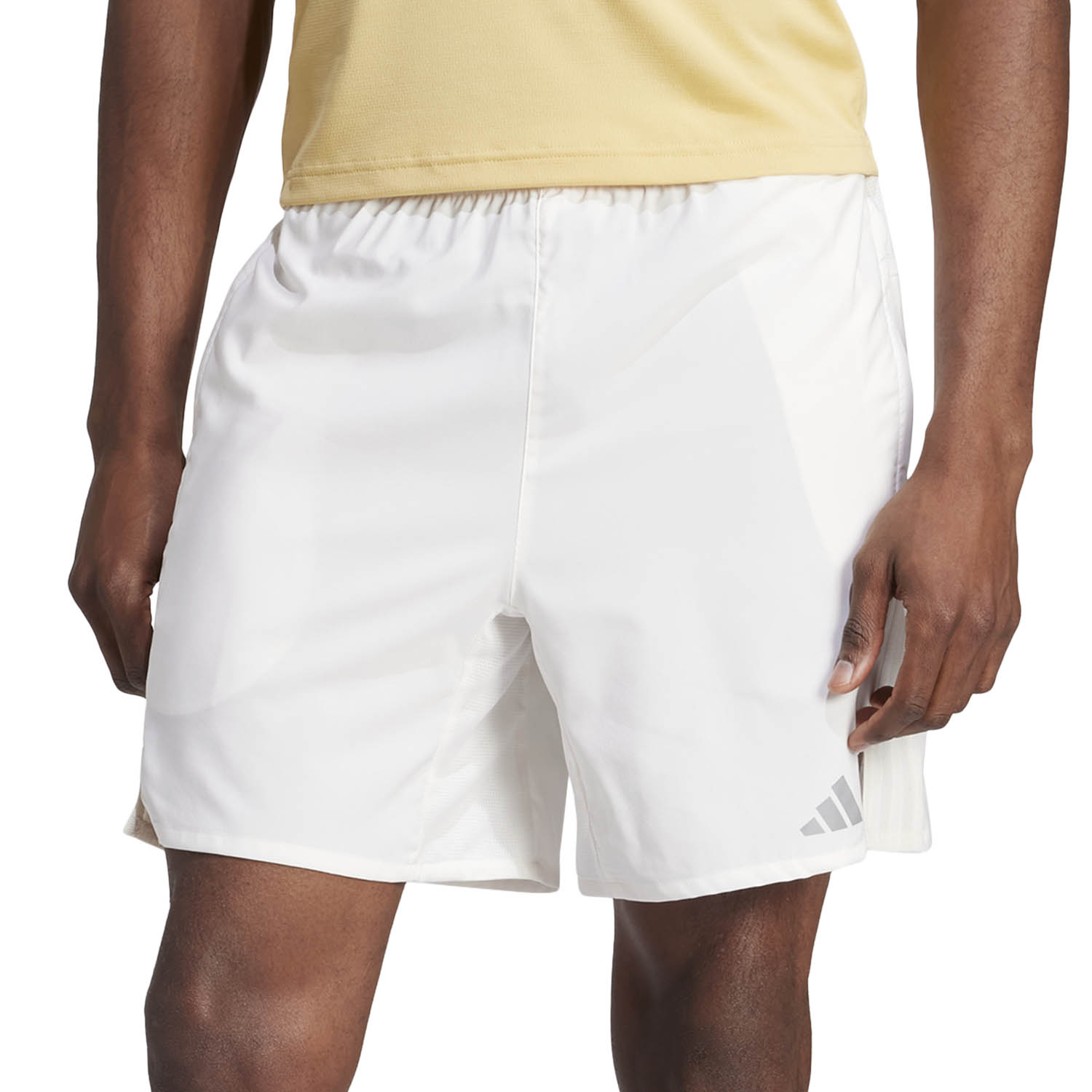 adidas HIIT 3 Stripes 7in Shorts - Core White