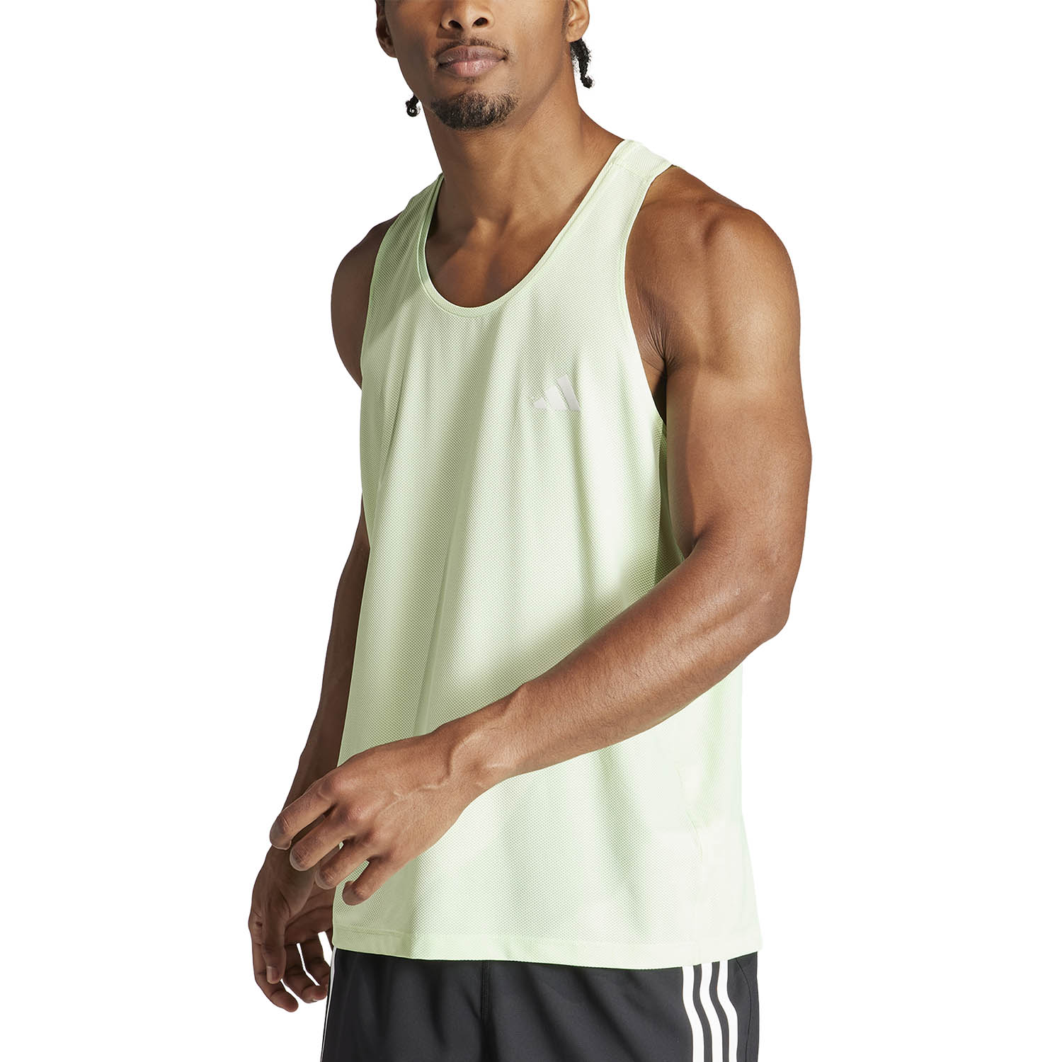 adidas Own The Run AEROREADY Tank - Semi Green Spark