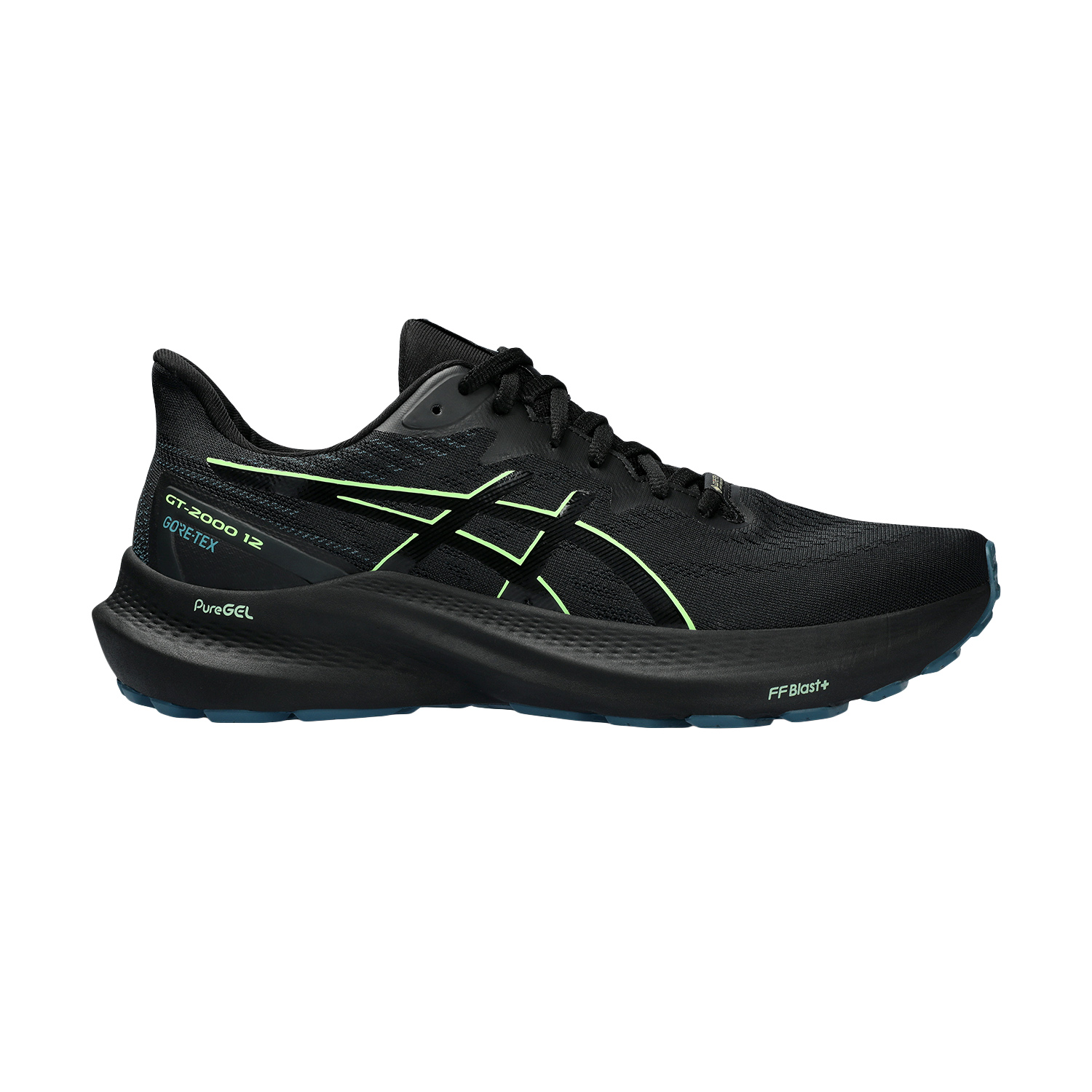 Asics GT 2000 12 GTX - Black/Illuminate Green