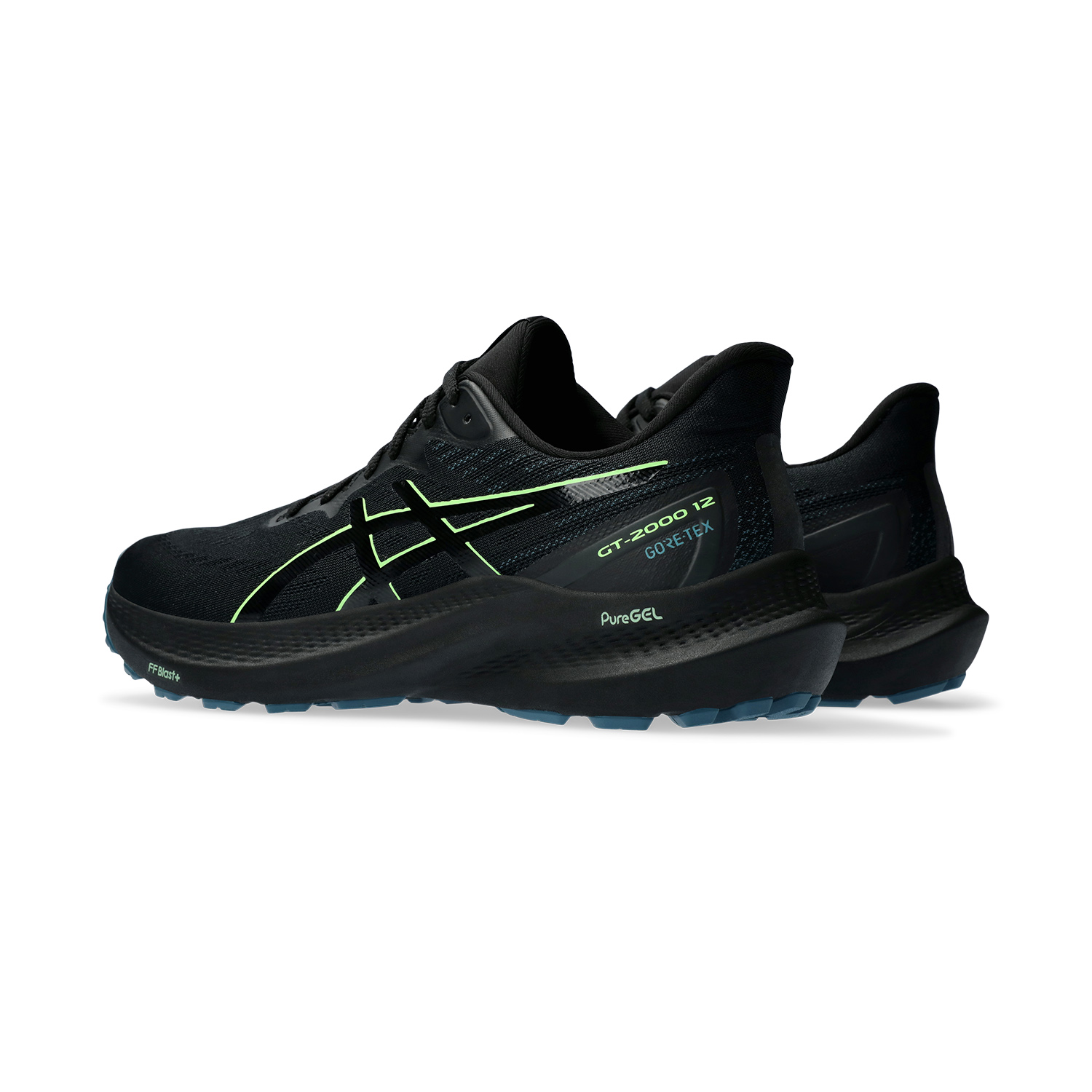 Asics GT 2000 12 GTX - Black/Illuminate Green