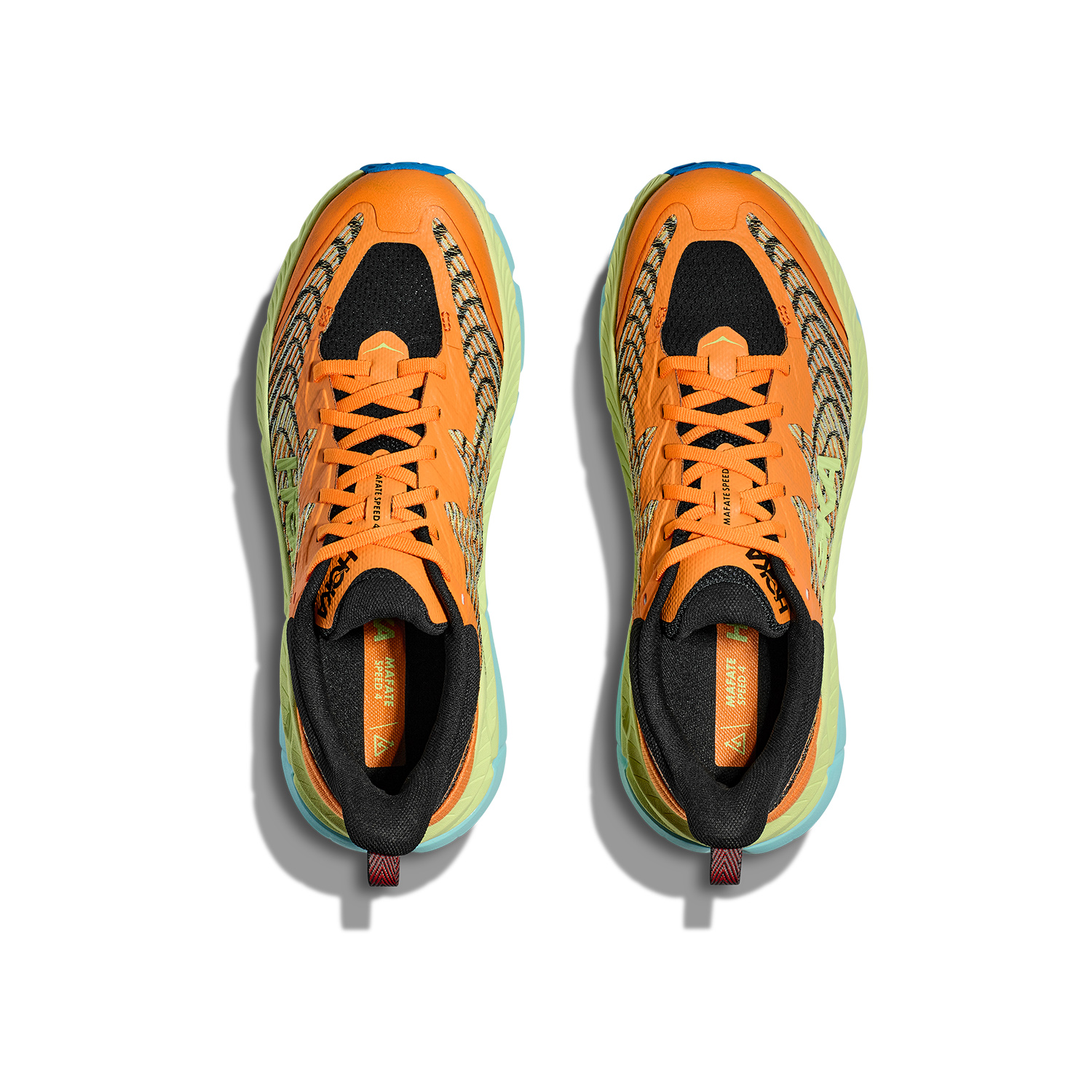 Hoka Mafate Speed 4 Men's Trail Shoes - Solar Flare/lettuce