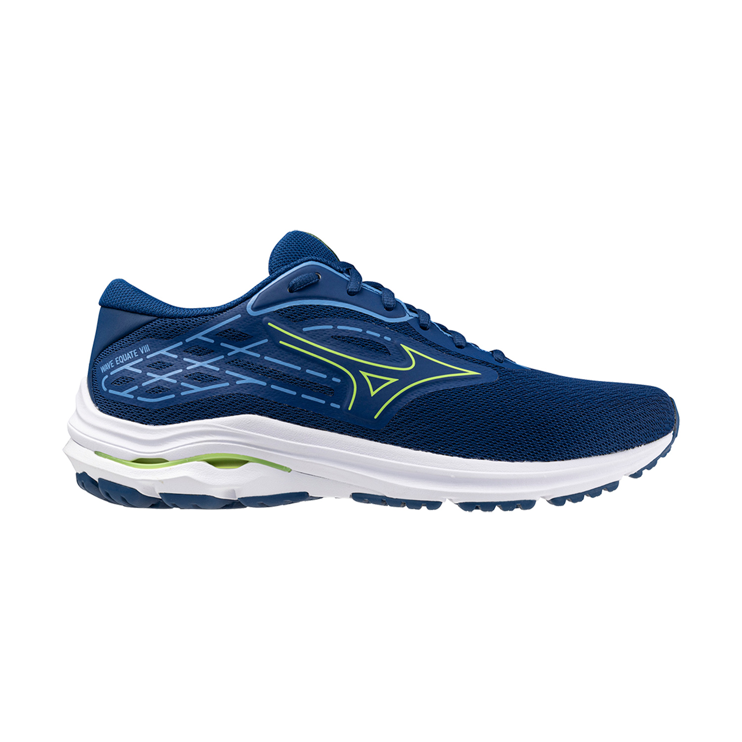 Mizuno Wave Equate 8 - Navy Peony/Sharp Green/Marina