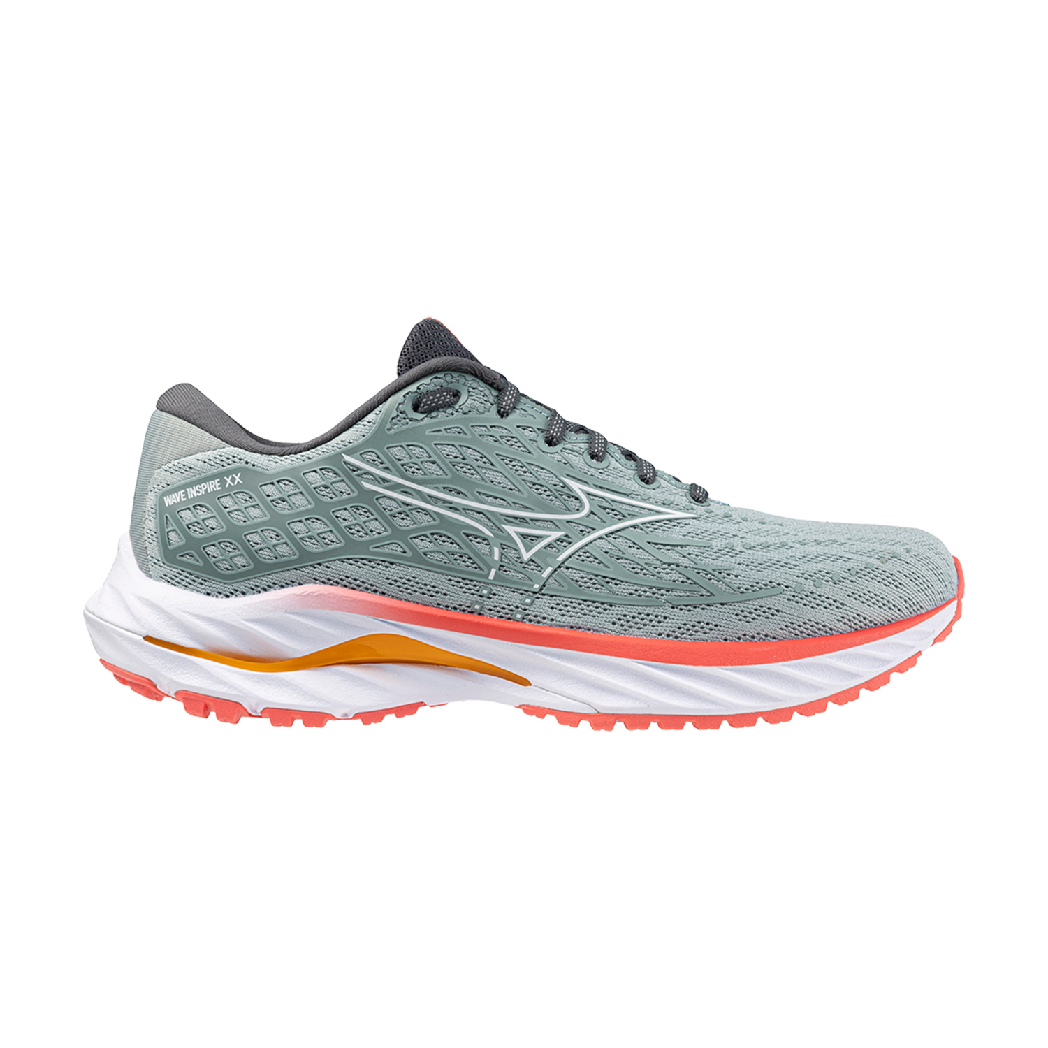 Mizuno Wave Inspire 20 - Gray Mist/White/Dubarry