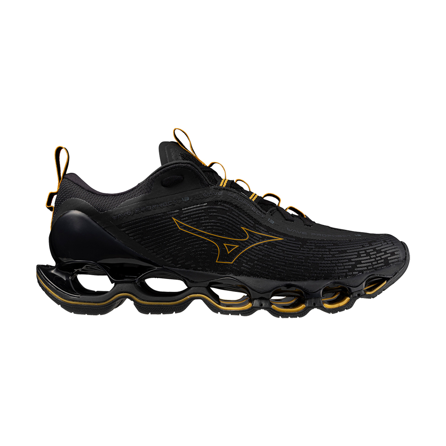 Mizuno Wave Prophecy 13 - Black/Gold/Metallic Gray