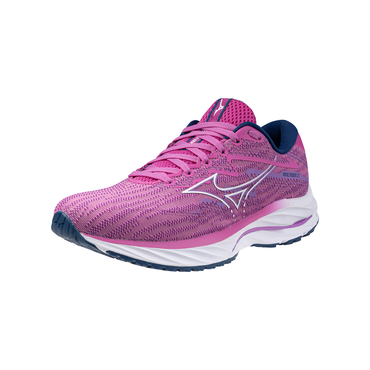 Mizuno Wave Rider 27 - Rosebud/White/Navy Peon