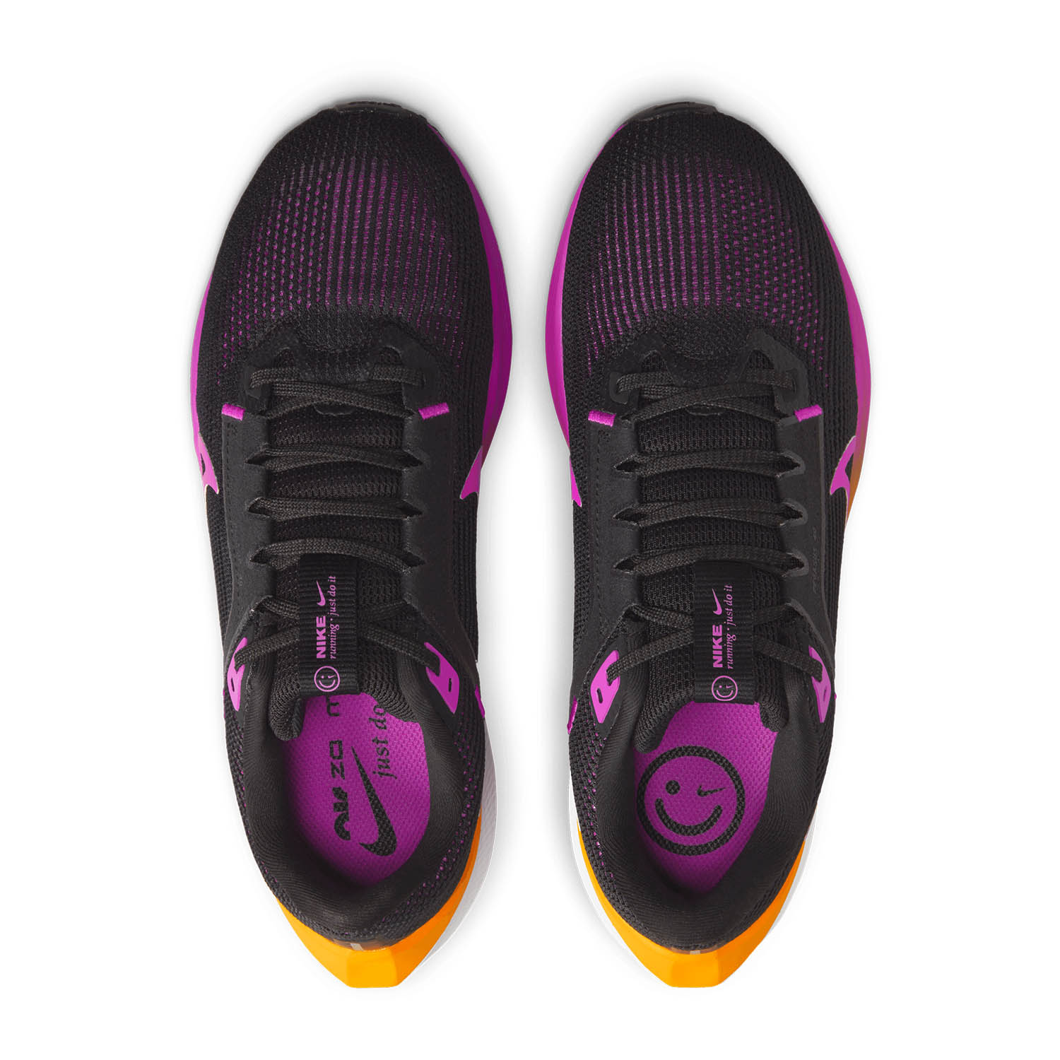 Nike Air Zoom Pegasus 40 - Black/Hyper Violet/Laser Orange/White