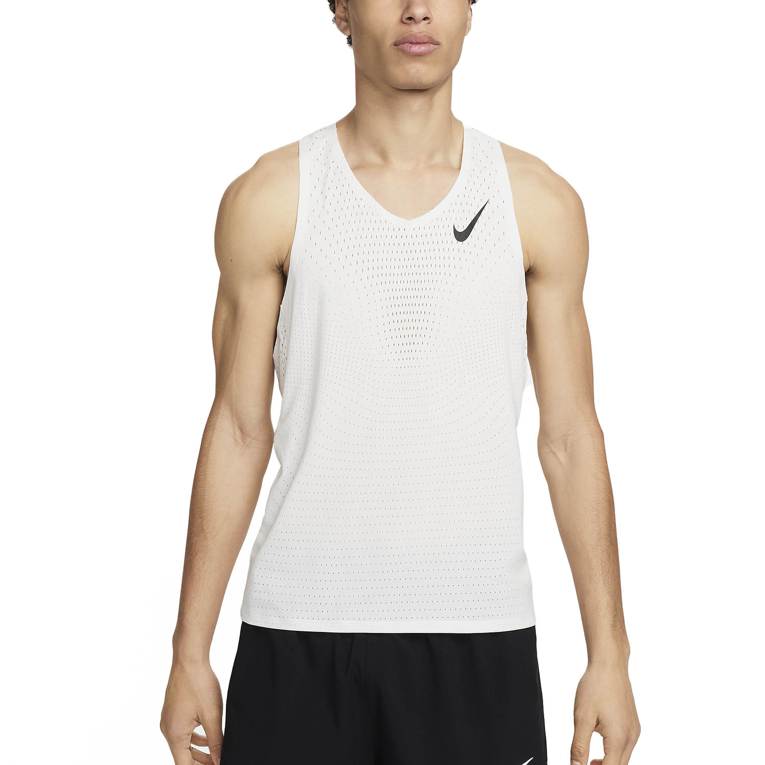 Nike Dri-FIT ADV AeroSwift Tank - Summit White/Black