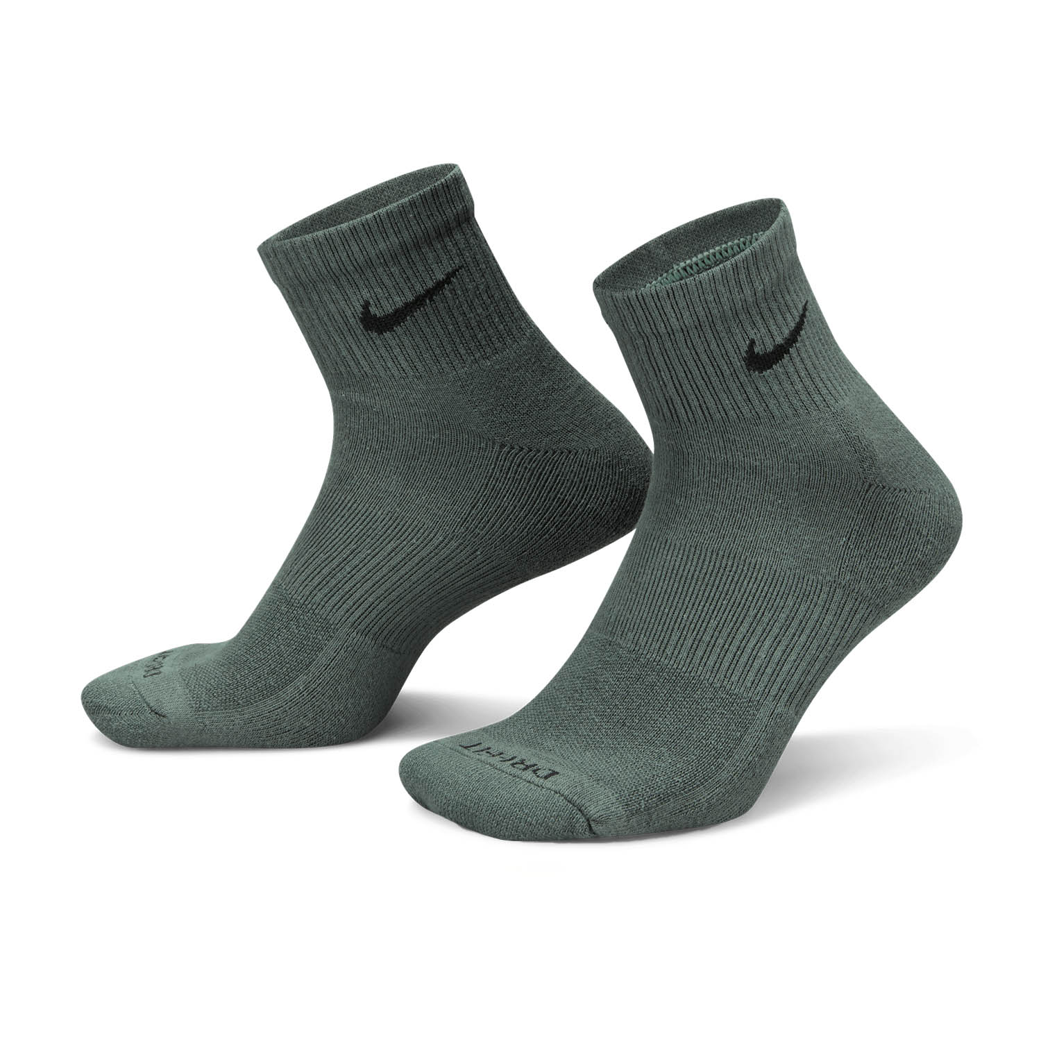 Nike Everyday Plus Cushioned x 3 Calcetines - Green/Black