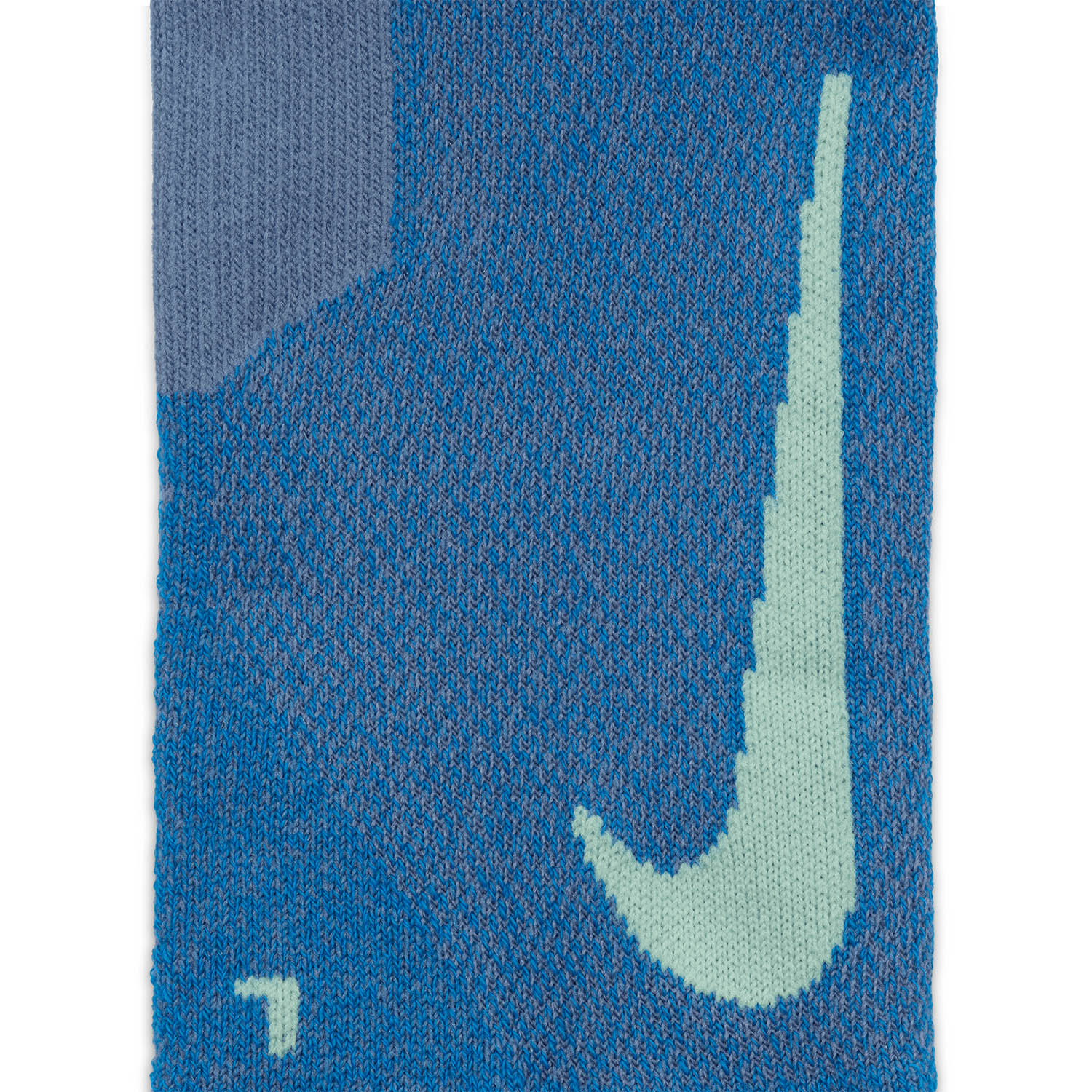Nike Multiplier x 2 Socks - Light Blue/Fluo Green
