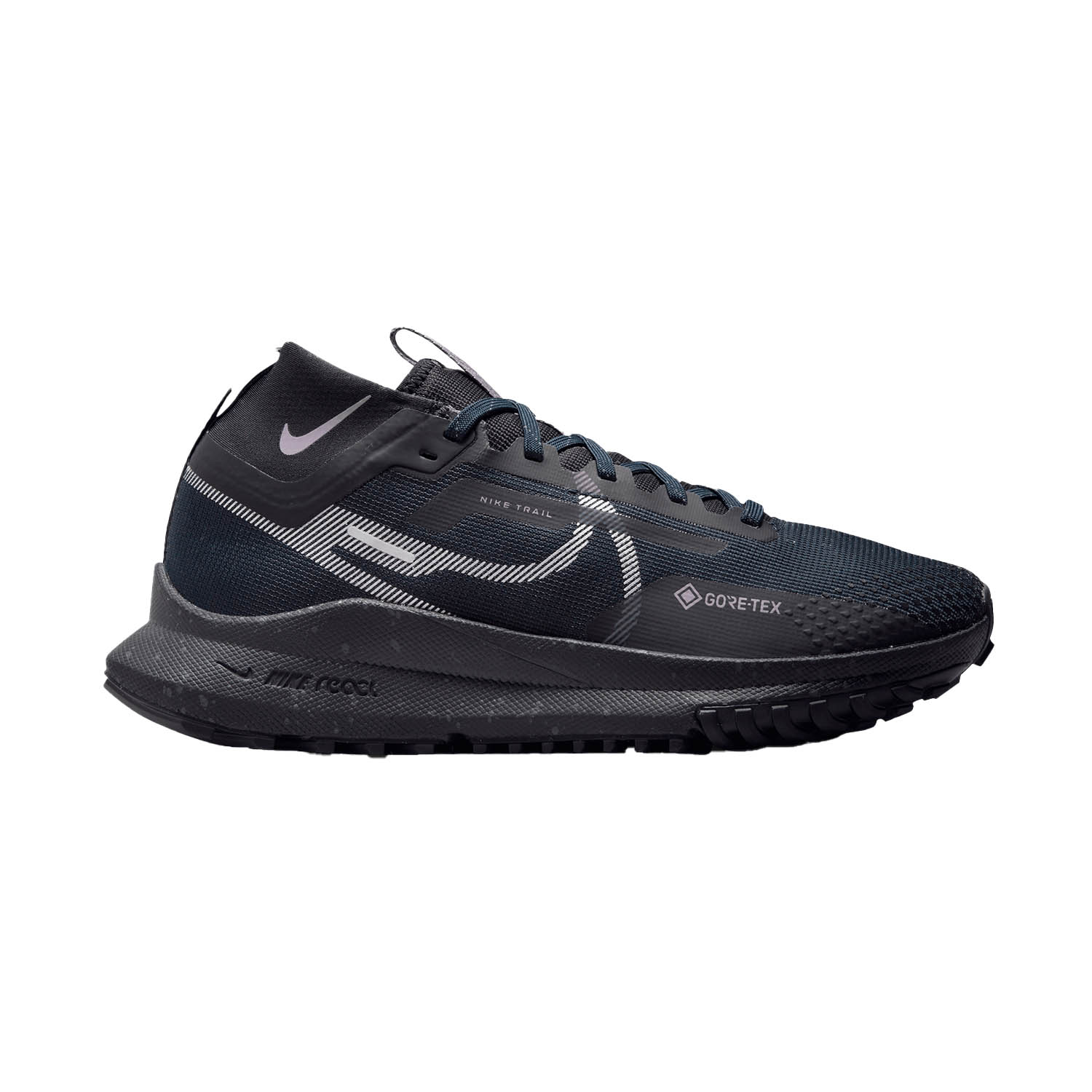 Nike React Pegasus Trail 4 GTX - Dark Obsidian/Metallic Silver/Daybreak