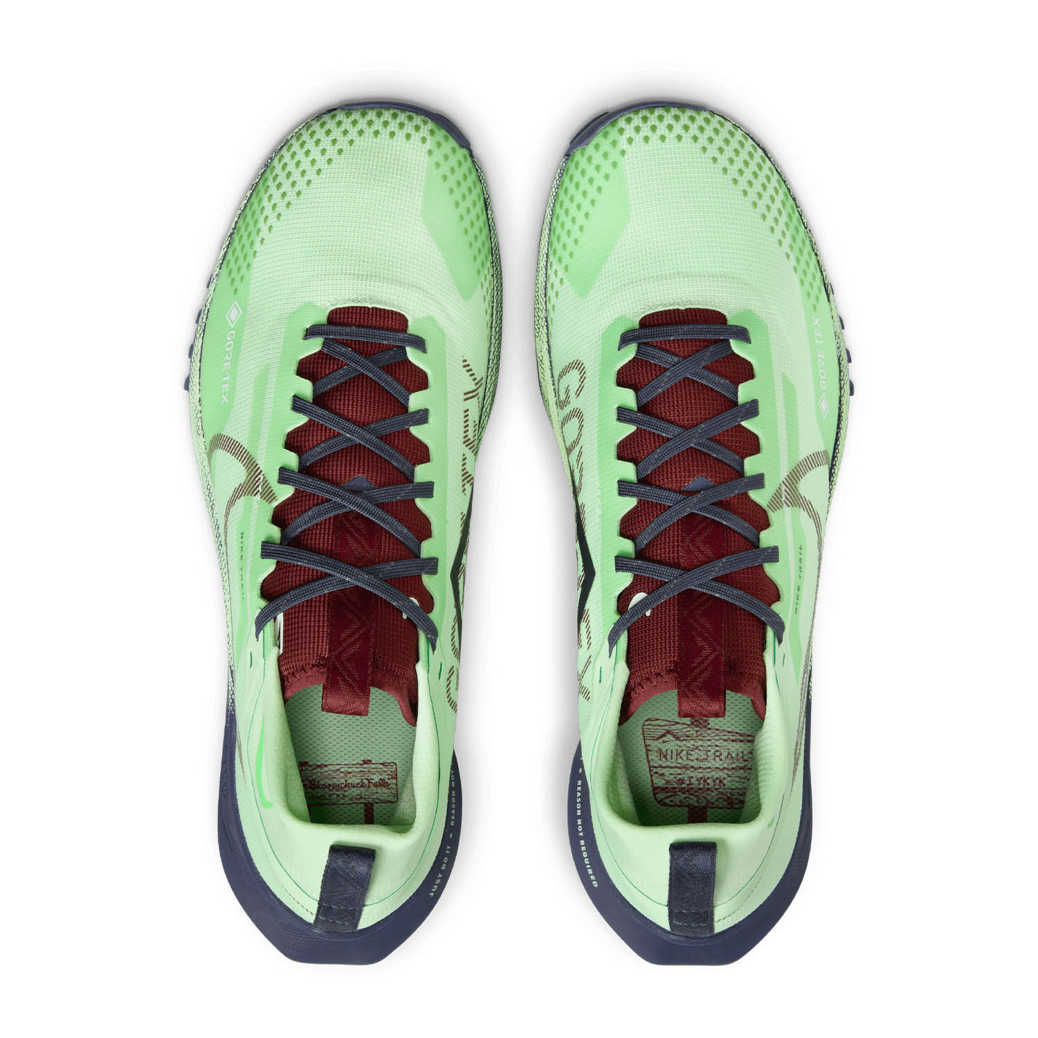 Nike React Pegasus Trail 4 GTX - Vapor Green/Dark Team Red/Thunder Blue