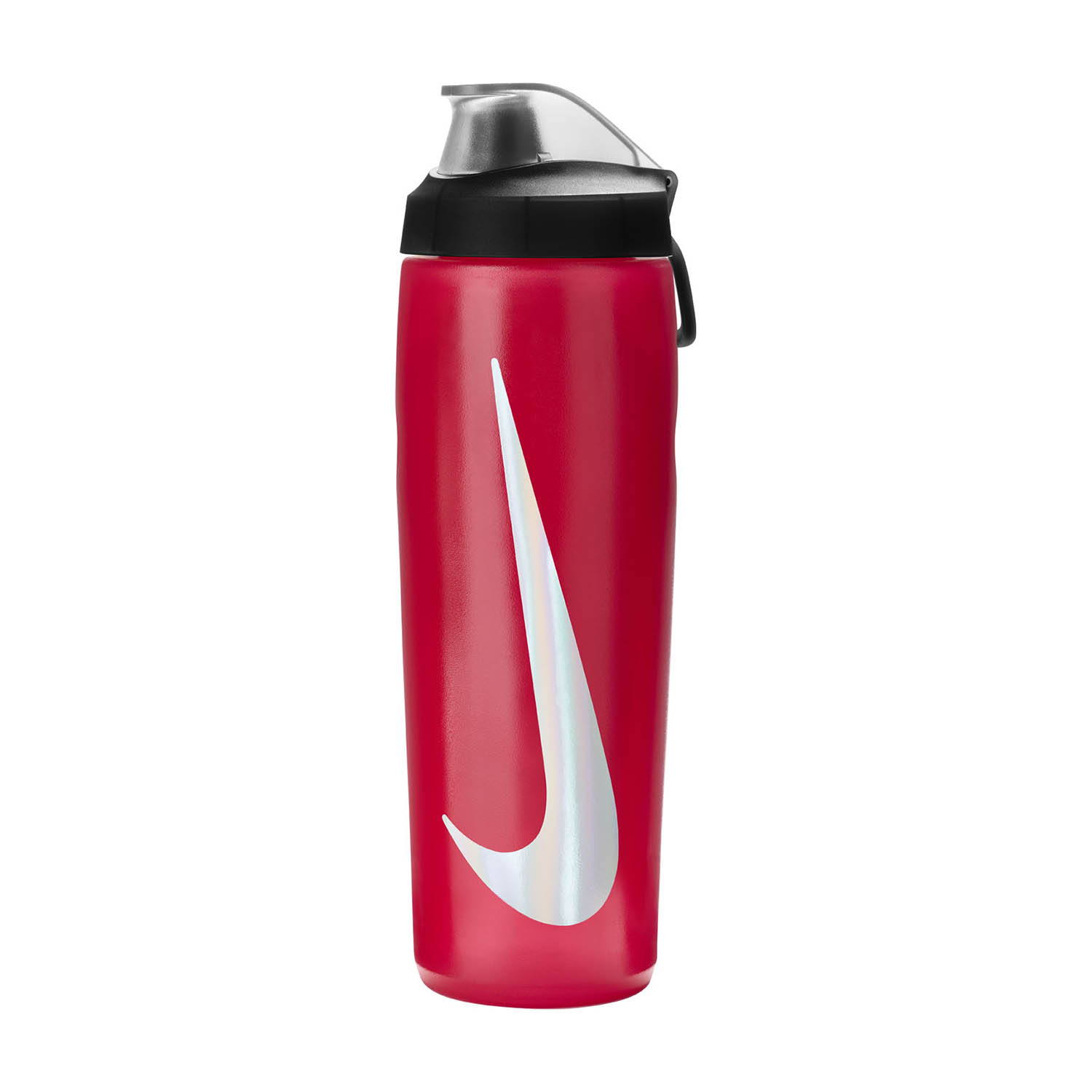 Nike Refuel Locking Water Bottle - University Red/Black/Silver Iridescent