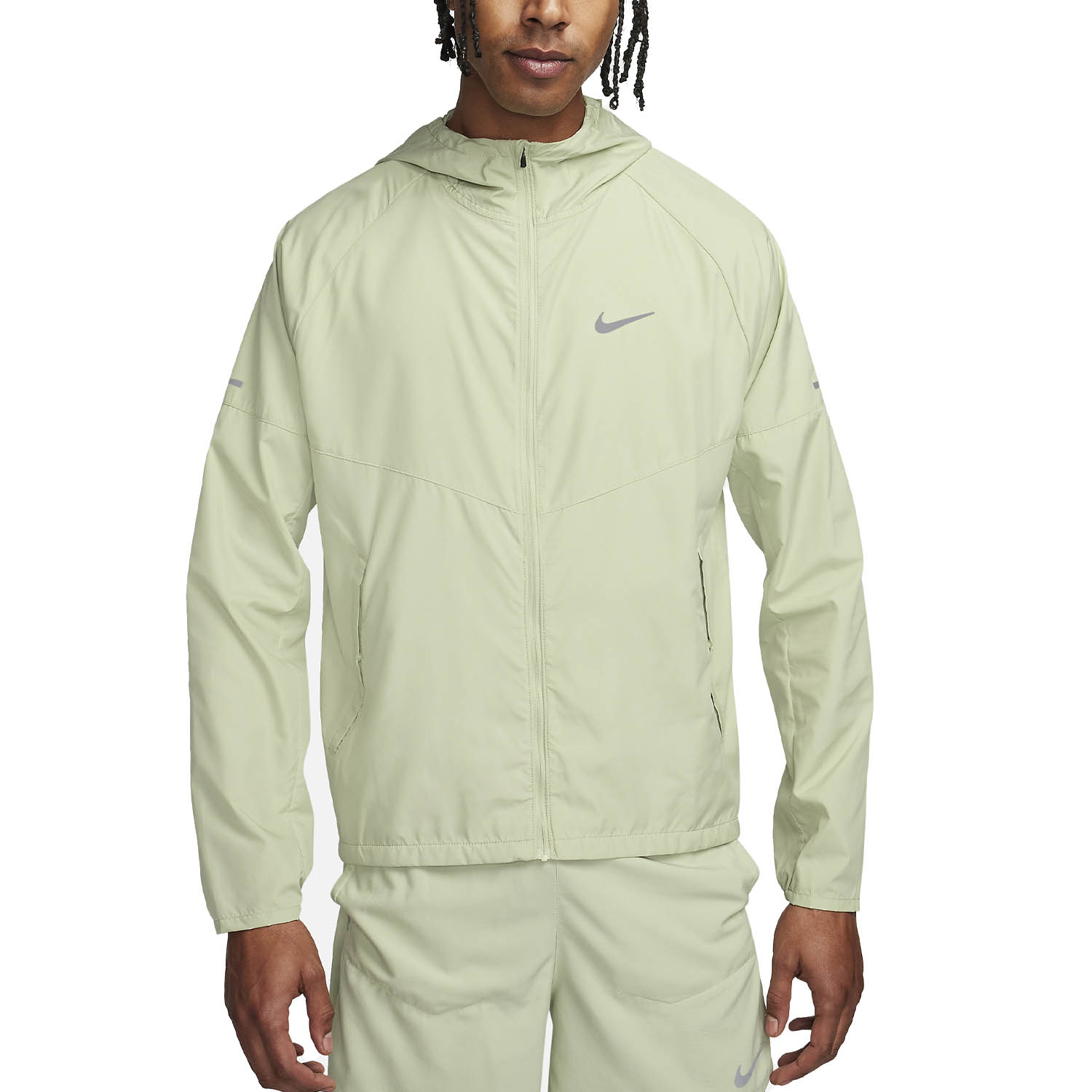 Nike Repel Miler Chaqueta - Olive Aura/Reflective Silver