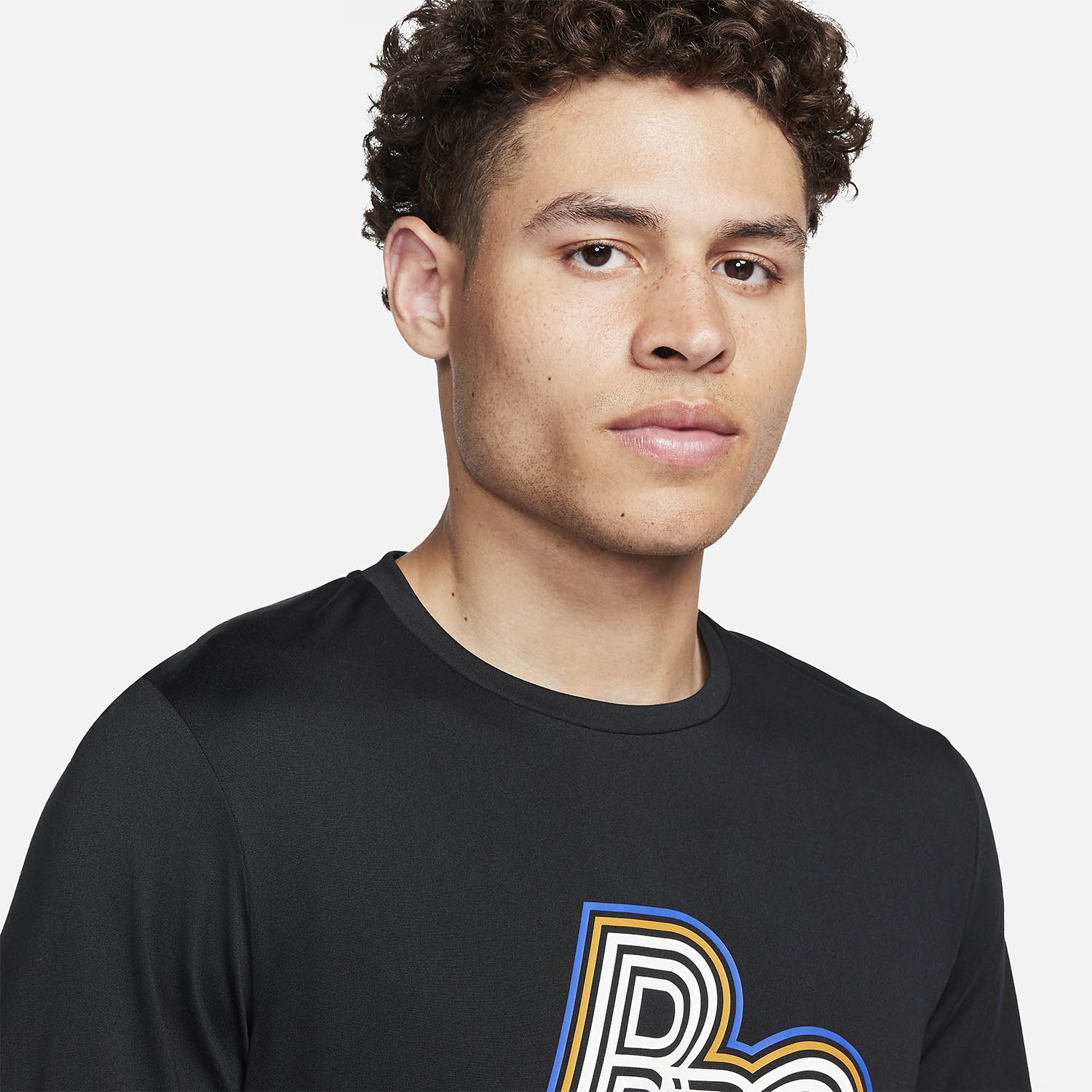 Nike Run Energy Rise 365 BRS Camiseta - Black/Hyper Royal