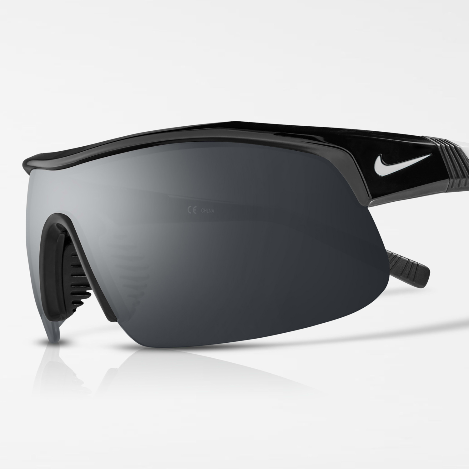 Nike Show X1 Gafas de sol - Black/Silver Flash