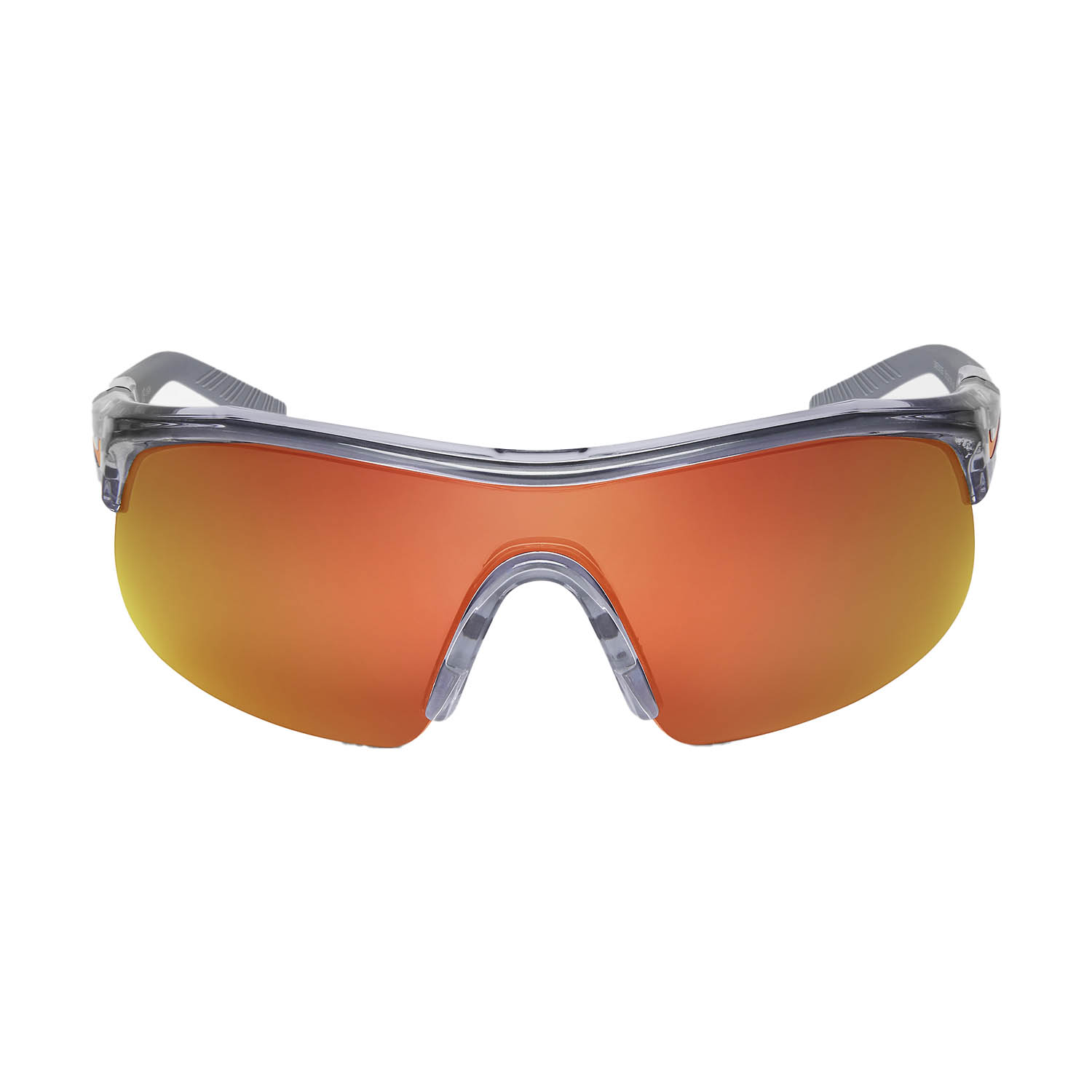 Nike Show X1 Sunglasses - Shiny Wolf Grey/Orange Mirror