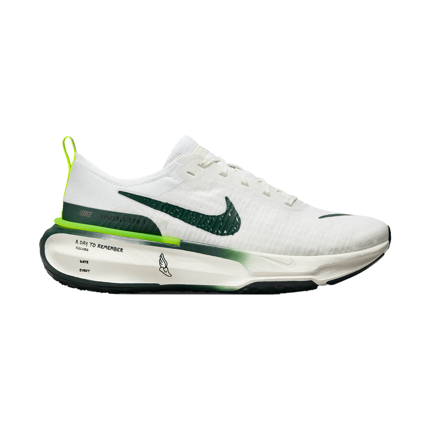 Nike ZoomX Invincible Run Flyknit 3 - White/Pro Green/Volt/Black