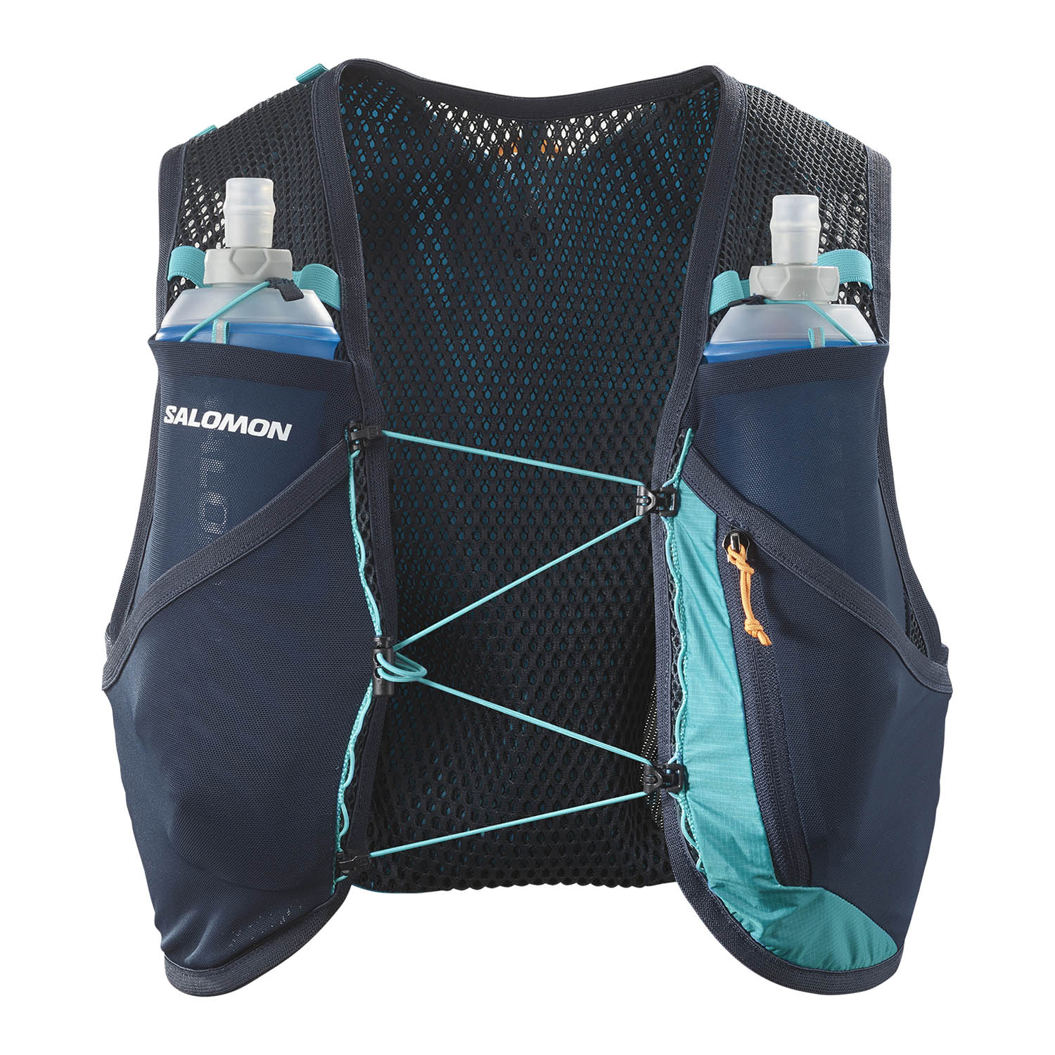 Salomon Active Skin 4 Set Backpack - Tahitian Tide/Carbon/Peacock Blue