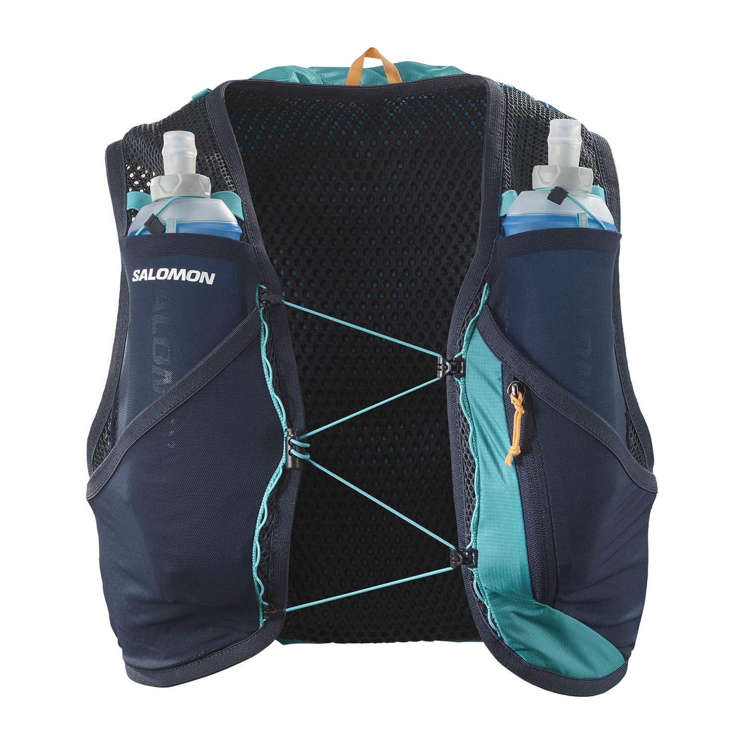 Salomon Active Skin 8 Set Mochilla - Tahitian Tide/Carbon/Peacock Blue