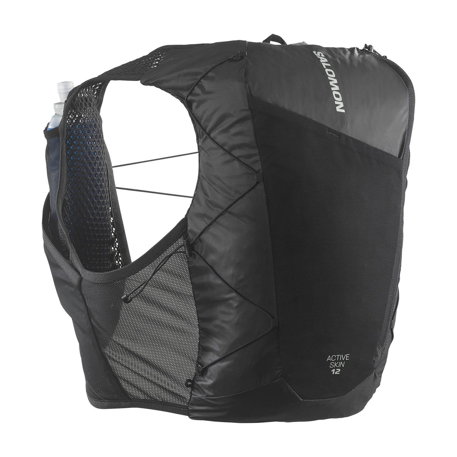 Salomon Active Skin 12 Set Backpack - Black/Metal