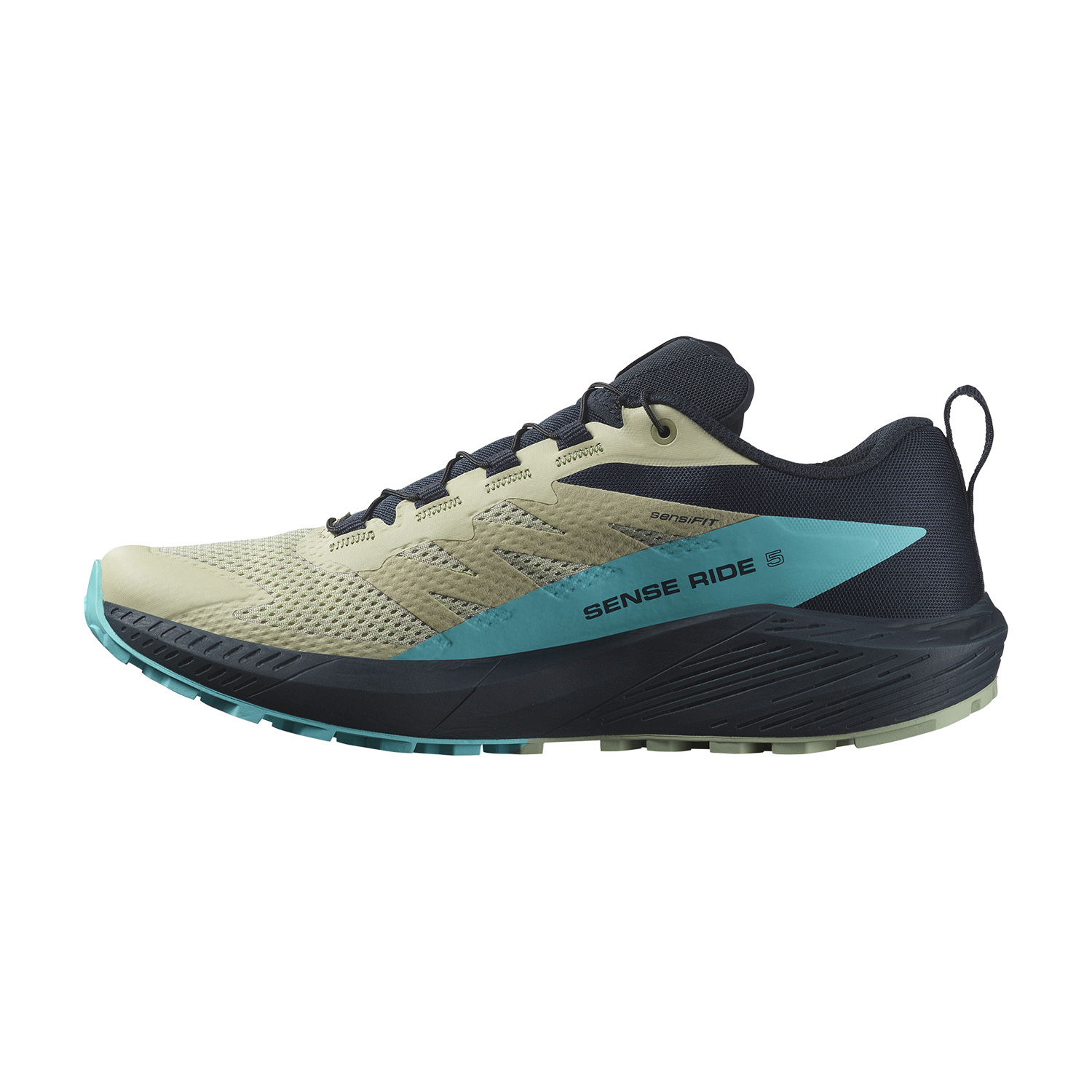 Salomon Sense Ride 5 - Alfalfa/Carbon/Peacock Blue