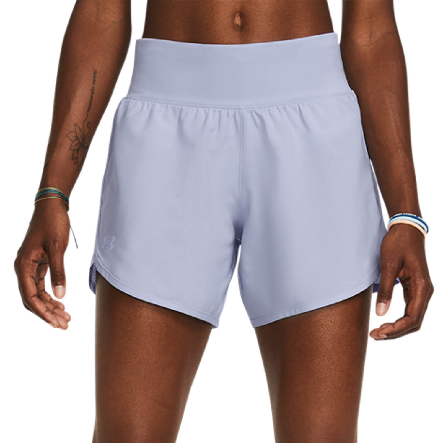 Under Armour Fly By Elite 5in Shorts - Celeste/Reflective