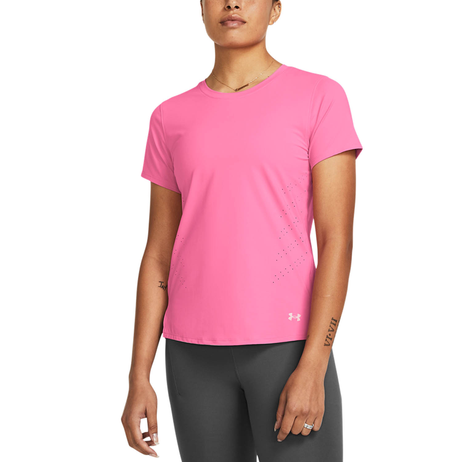Under Armour Launch Elite T-Shirt - Fluo Pink/Reflective