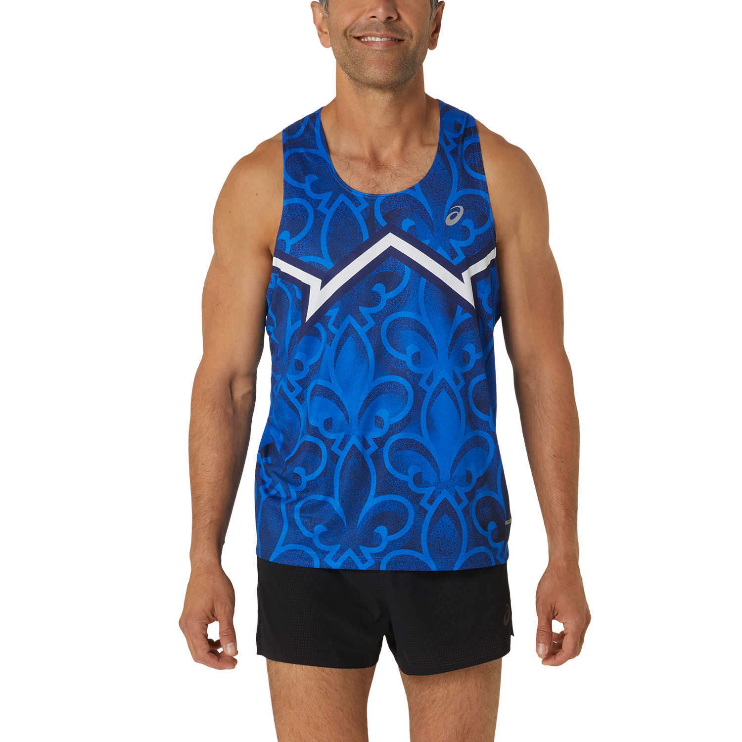 Asics Nations Run Tank Thunder Blue