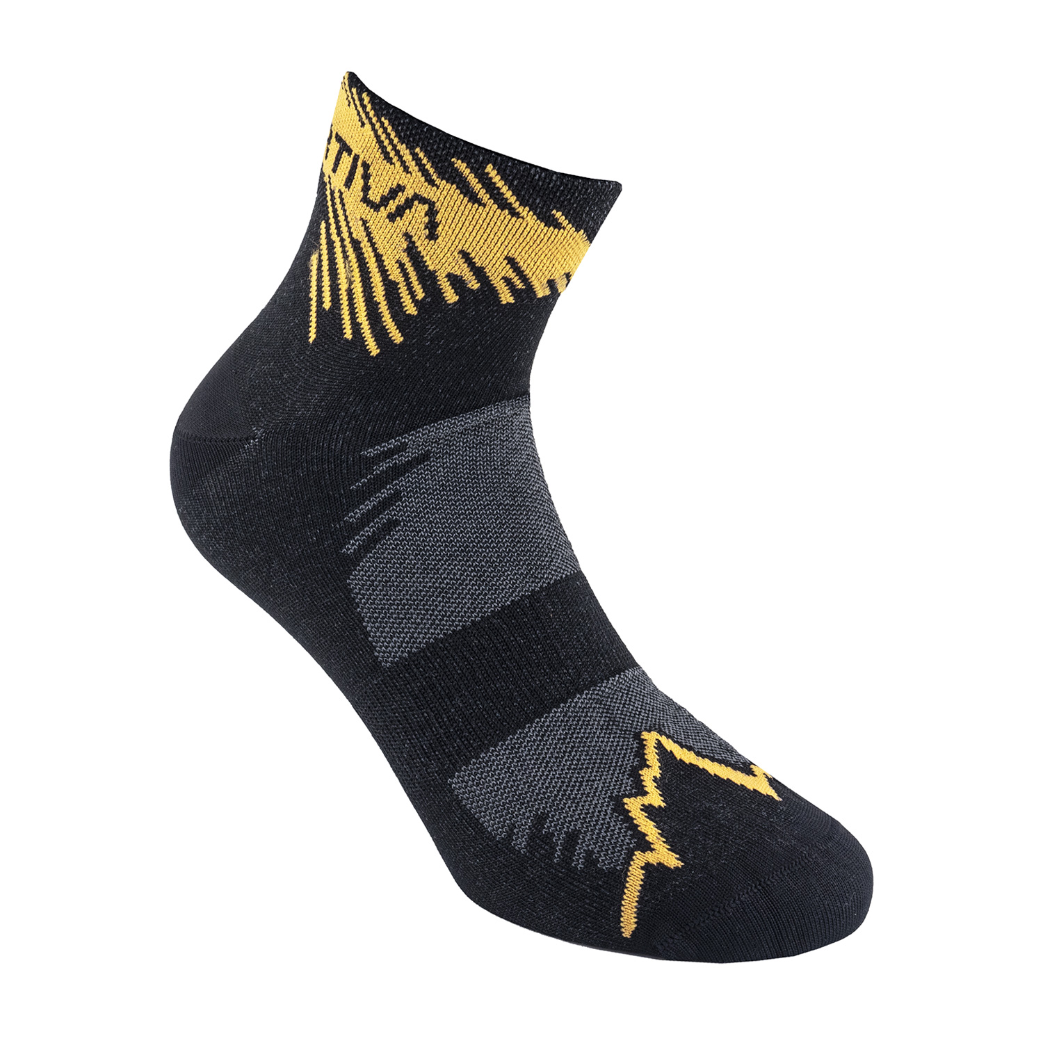 La Sportiva Fast Calze - Black/Yellow