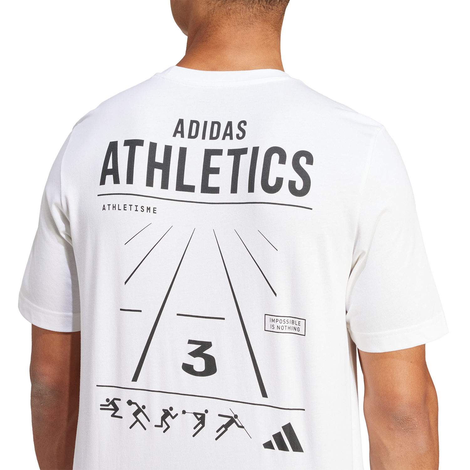 adidas Athlete T-Shirt - White