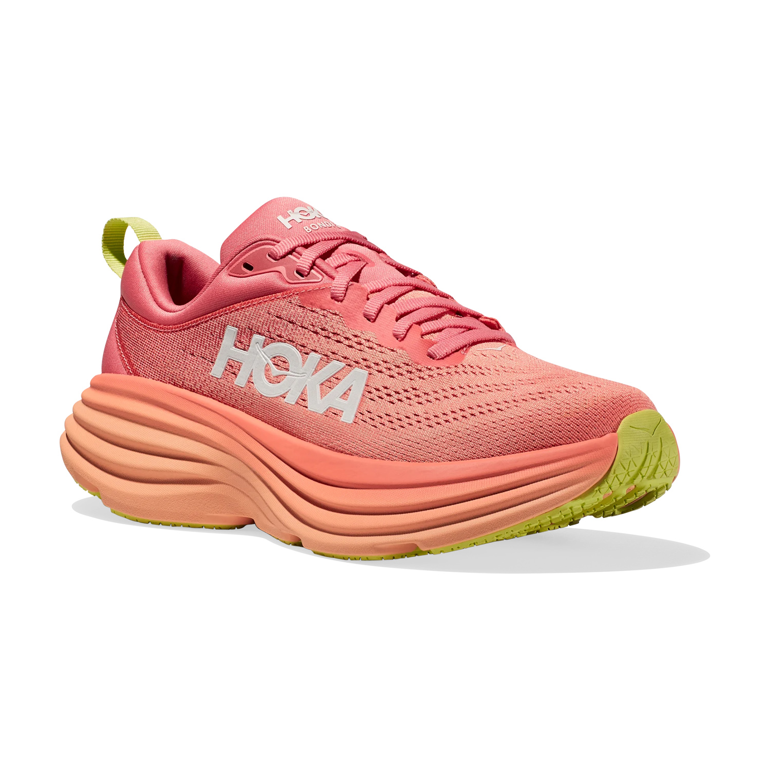 Hoka Bondi 8 Women's Running Shoes - Coral/Papaya