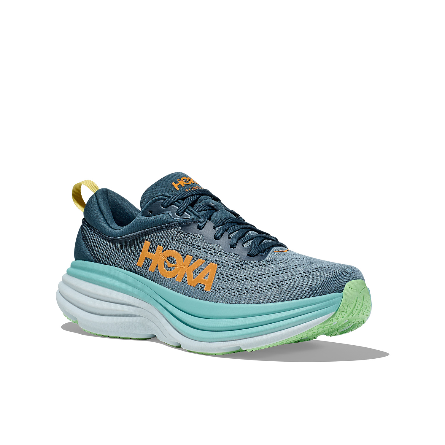 Hoka Bondi 8 Men's Running Shoes - Real Teal/Shadow