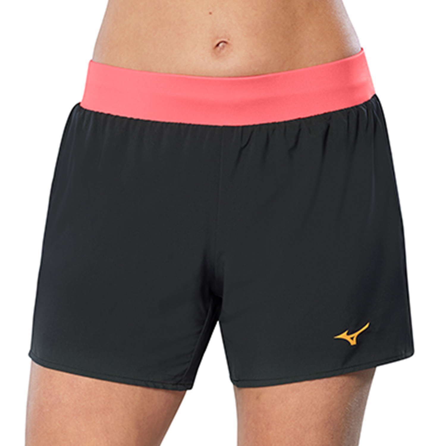 Mizuno Alpha DryLite 4.5in Shorts - Black/Dubarry