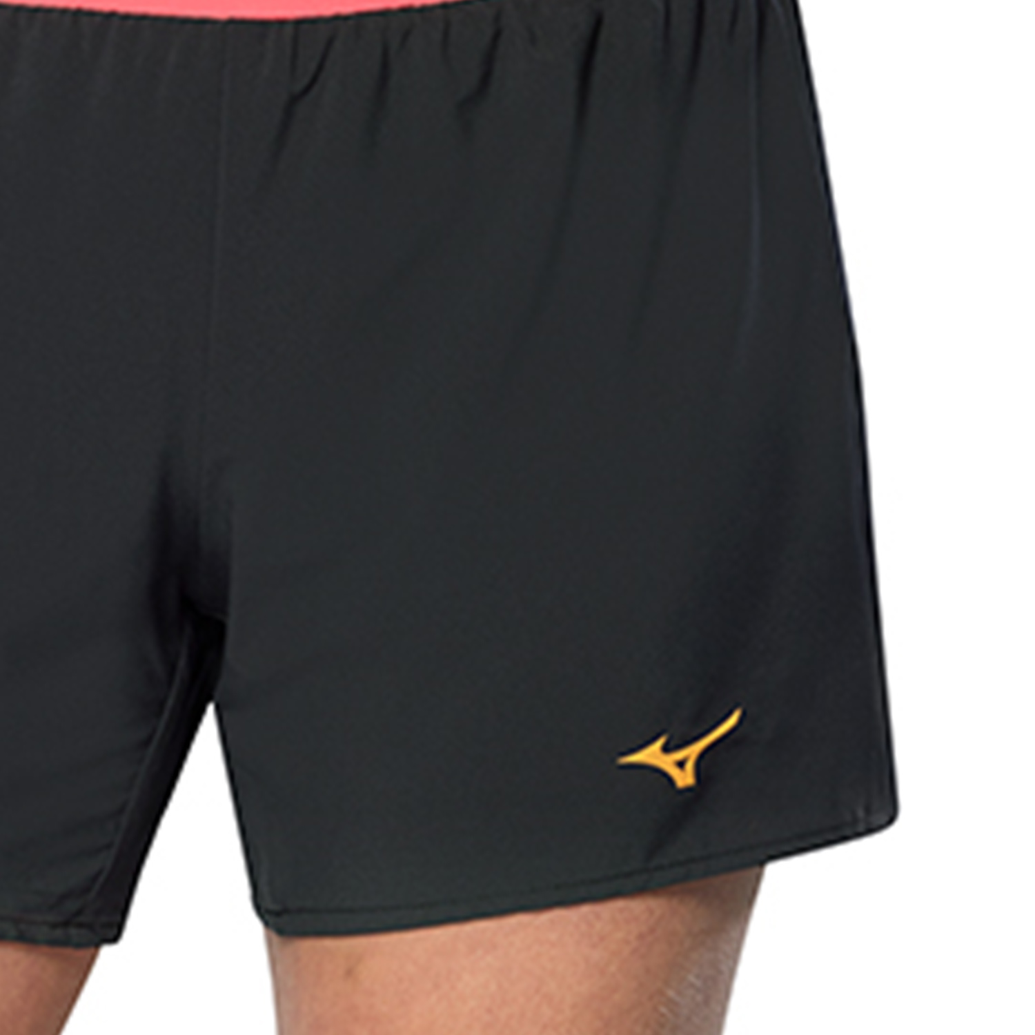 Mizuno Alpha DryLite 4.5in Shorts - Black/Dubarry