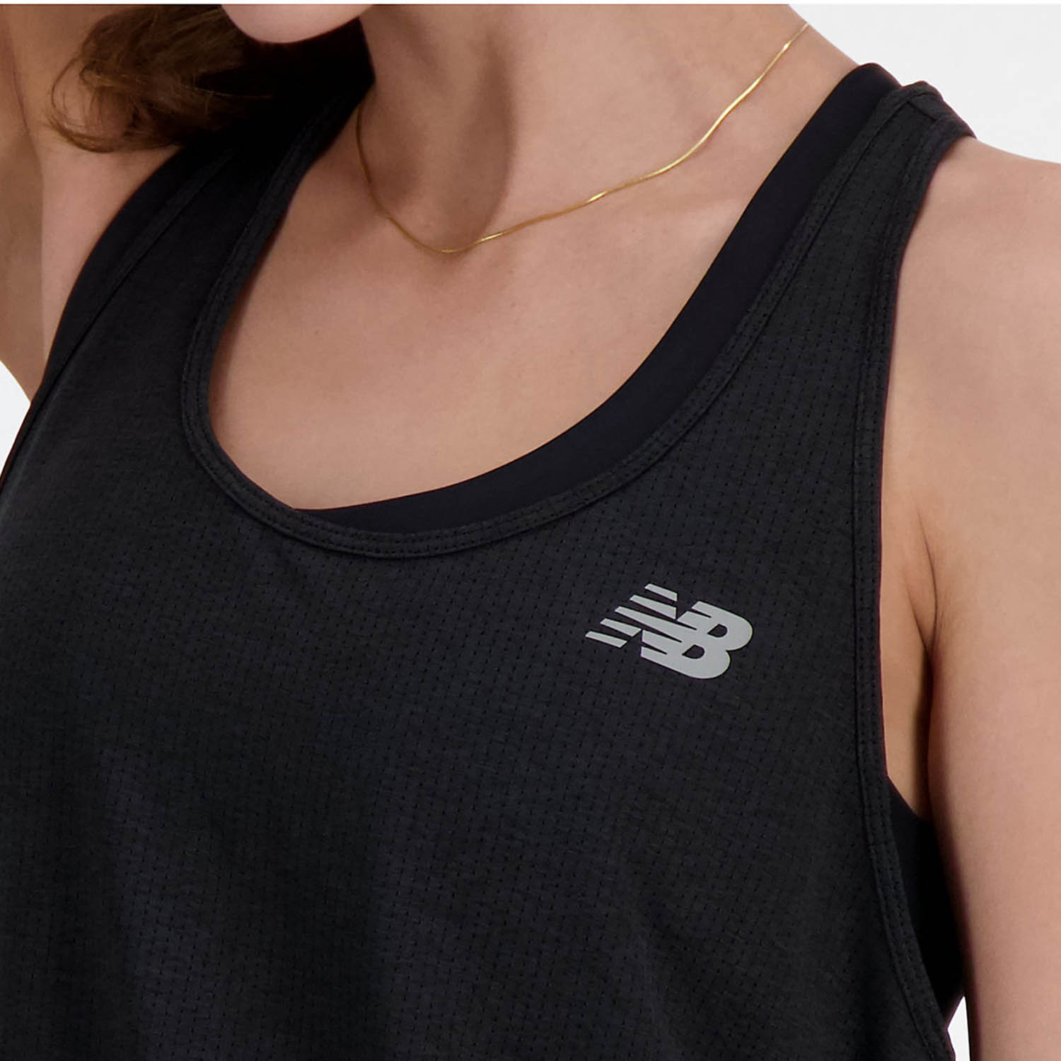 New Balance Athletics Top - Black Heather