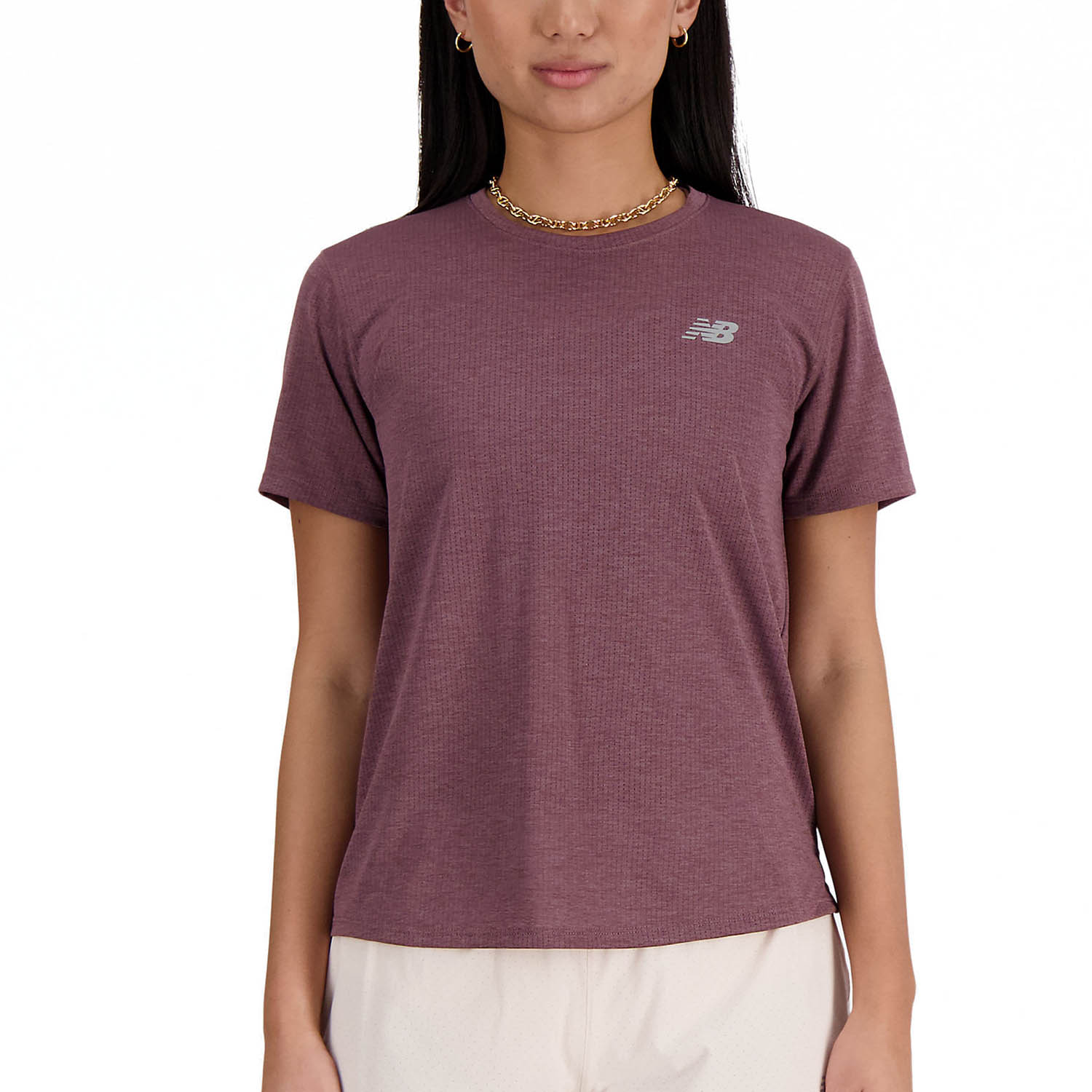 New Balance Athletics T-Shirt - Licorice Heather
