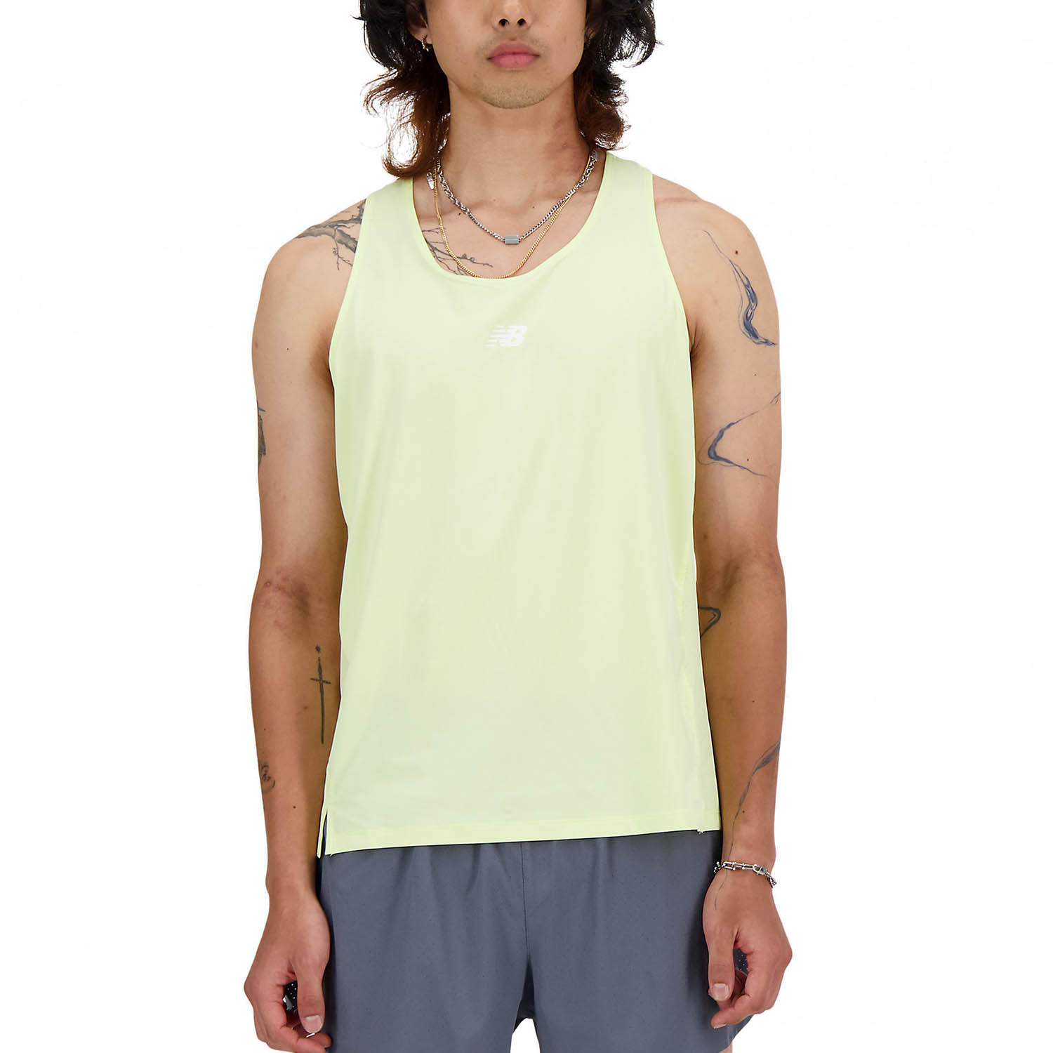 New Balance Athletics Racing Tank - Limelight