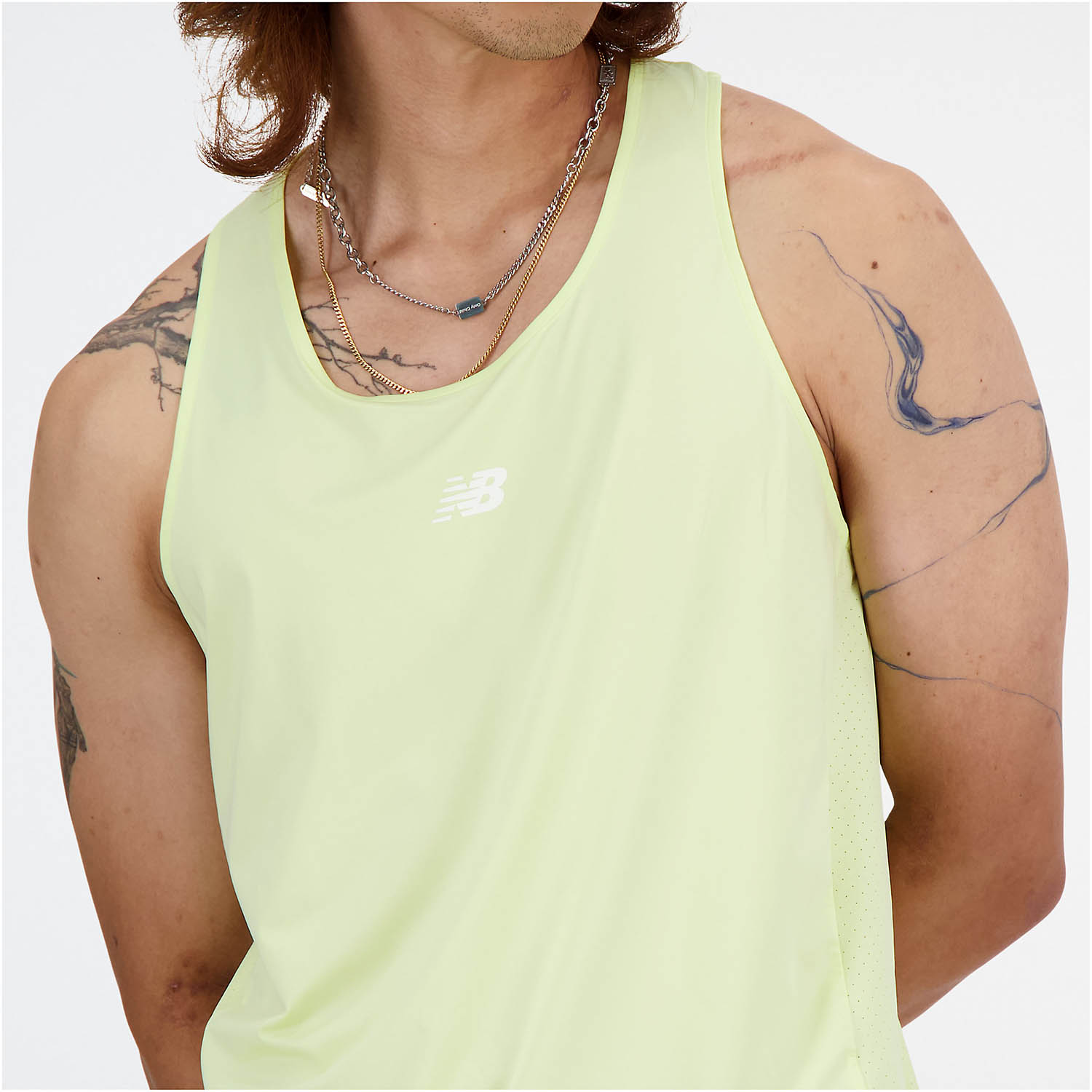 New Balance Athletics Racing Tank - Limelight